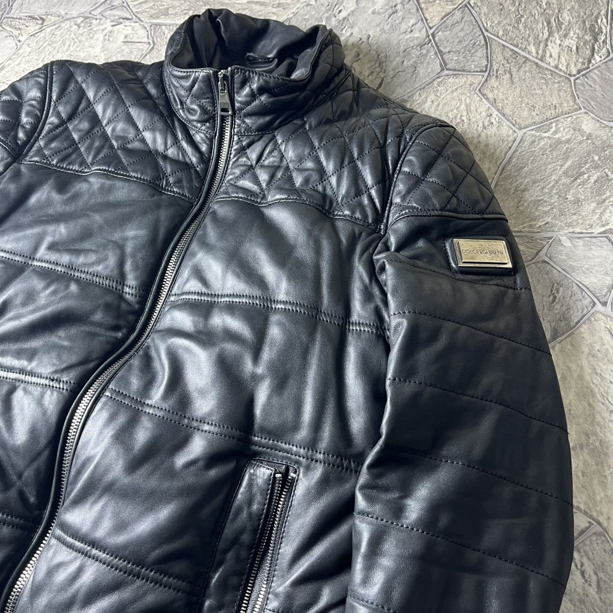Dolce & Gabbana Dolce & Gabbana Leather Jacket Black Size US L / EU 52-54 / 3 - 2 Thumbnail