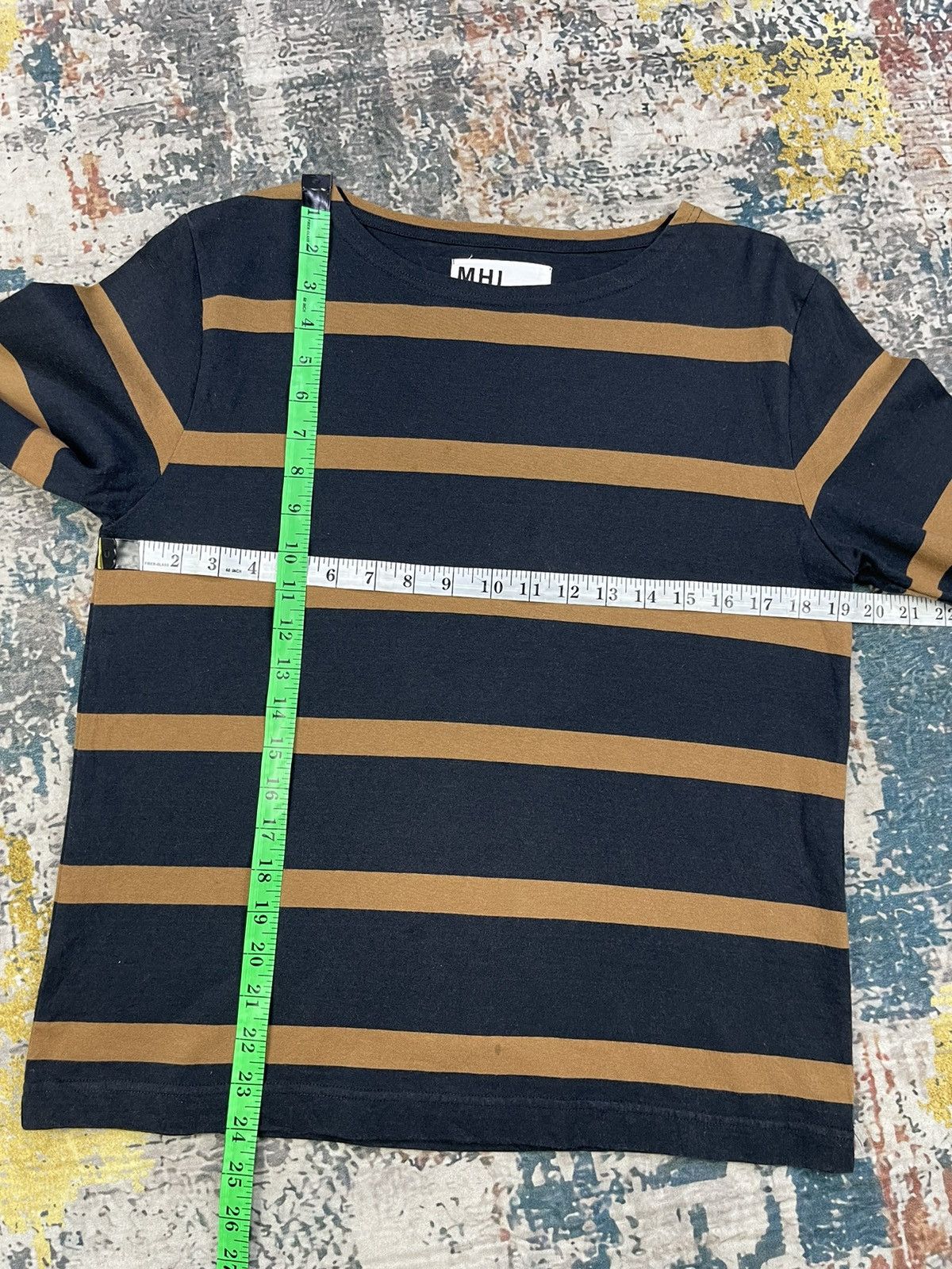 Margaret Howell MHL Margaret Howell Wide Crew Wide Stripe Shirt Size XS / US 0-2 / IT 36-38 - 7 Thumbnail