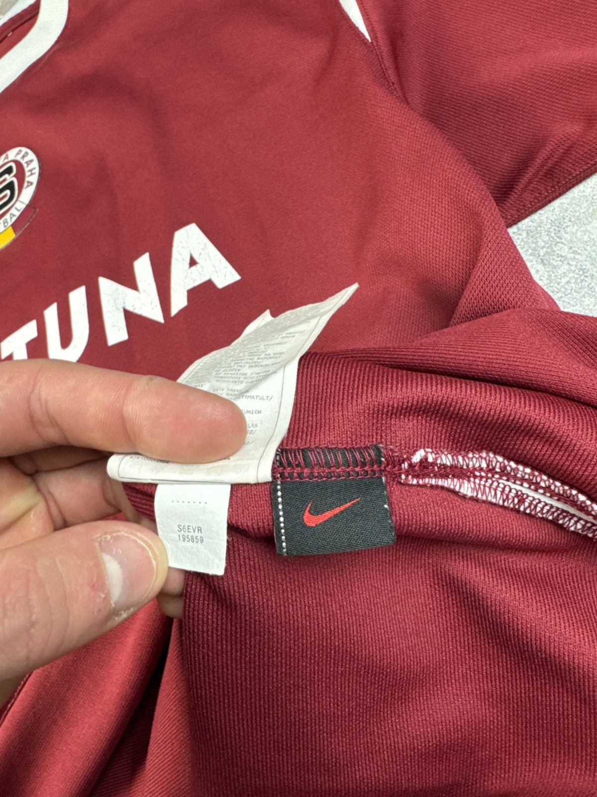 Nike AS Sparta Praha Prague 2005 Poborsky Football Soccer Jersey Size US XL / EU 56 / 4 - 9 Thumbnail
