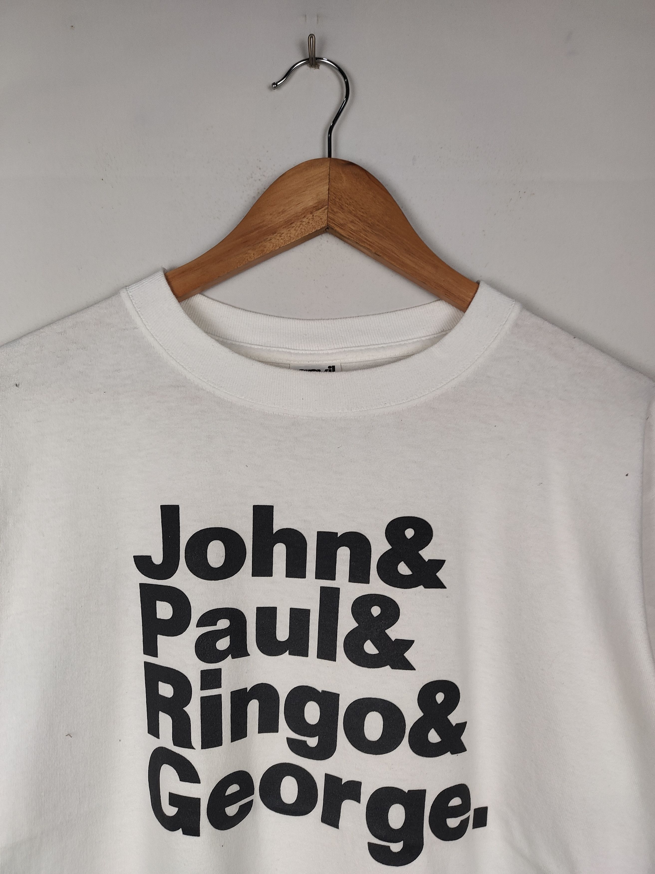 Band Tees × Vintage Vintage The Beatles Band Line Up Shirt Size US M / EU 48-50 / 2 - 2 Thumbnail