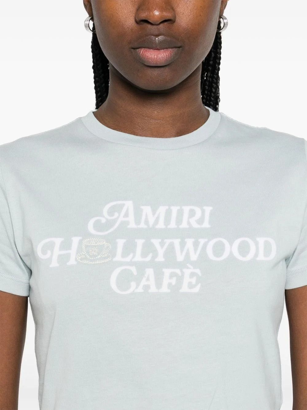 Amiri o1s1wg110526 Hollywood Cafè T-Shirt in Baby Blue Size M / US 6-8 / IT 42-44 - 4 Thumbnail