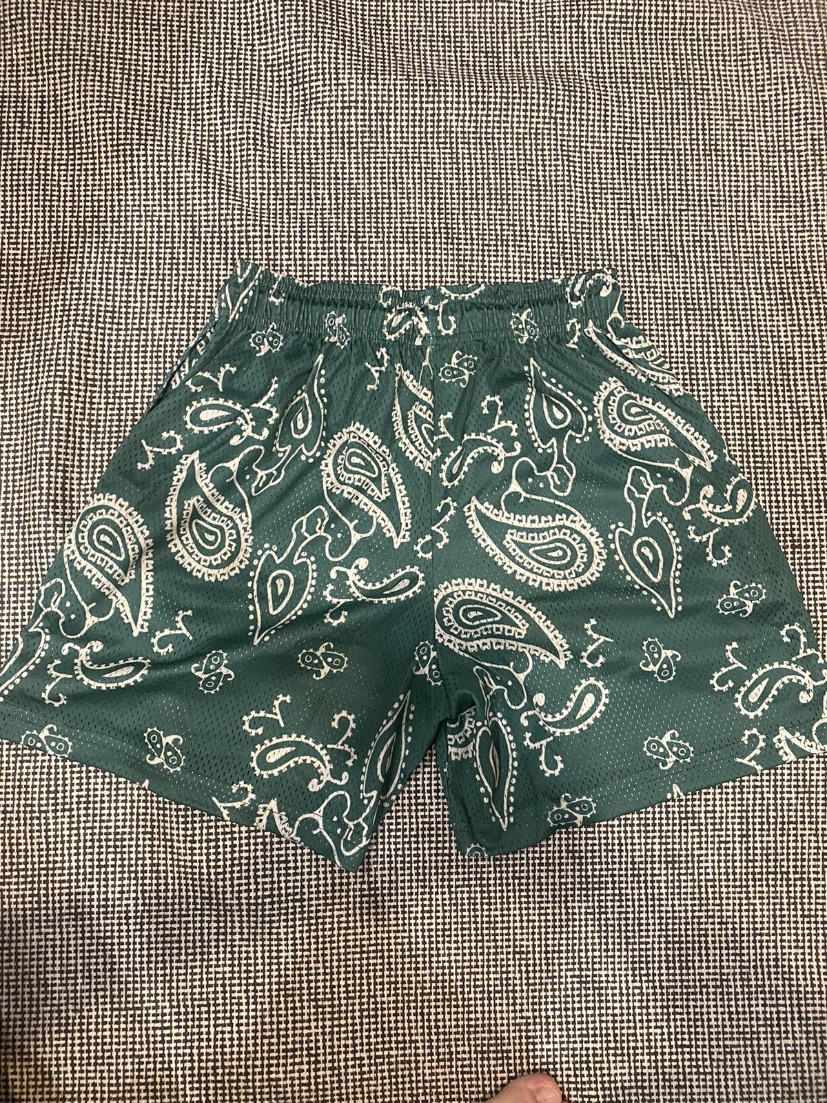 Eric Emanuel EE Basic Shorts Green Paisley Size US 31 - 5 Thumbnail