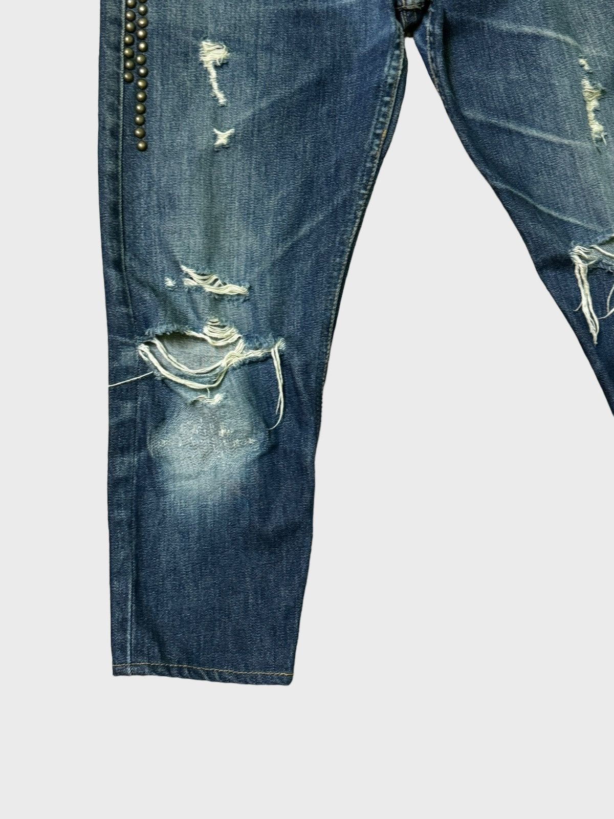 If Six Was Nine × Japanese Brand × Le Grande Bleu (L.G.B.) NMG JEANS CUSTOM Levi's Denim Distressed Style Size US 28 / EU 44 - 7 Thumbnail