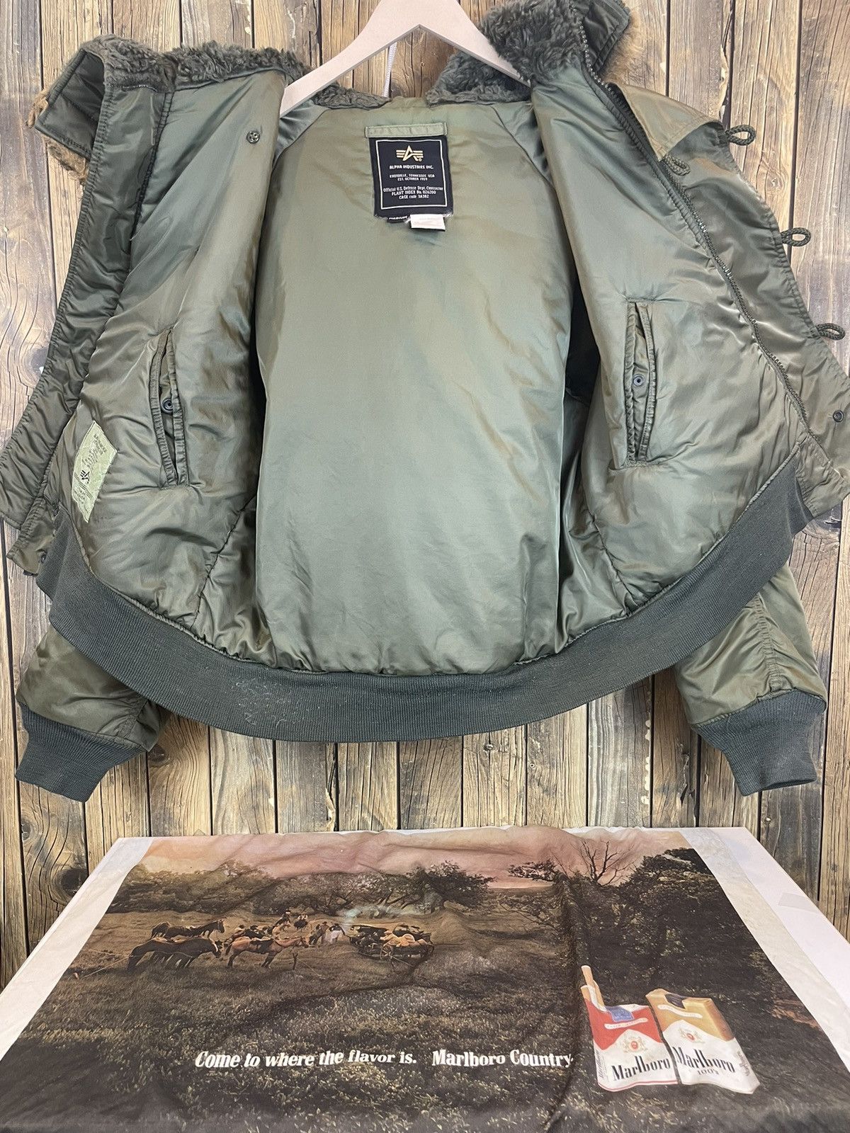 Alpha Industries × Vintage Mens Hooded Jacket Alpha Industries Size M Size US M / EU 48-50 / 2 - 6 Thumbnail