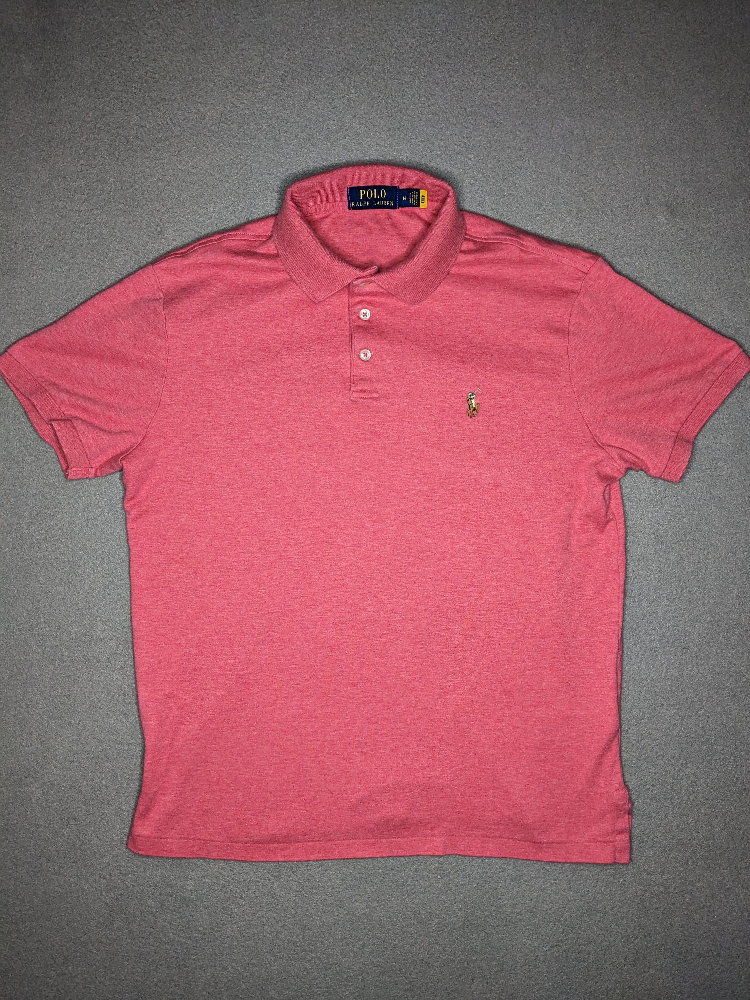 Polo Ralph Lauren Polo Ralph Lauren Shirt Flesh Pony Mens Medium Golf Preppy Size US M / EU 48-50 / 2 - 2 Thumbnail
