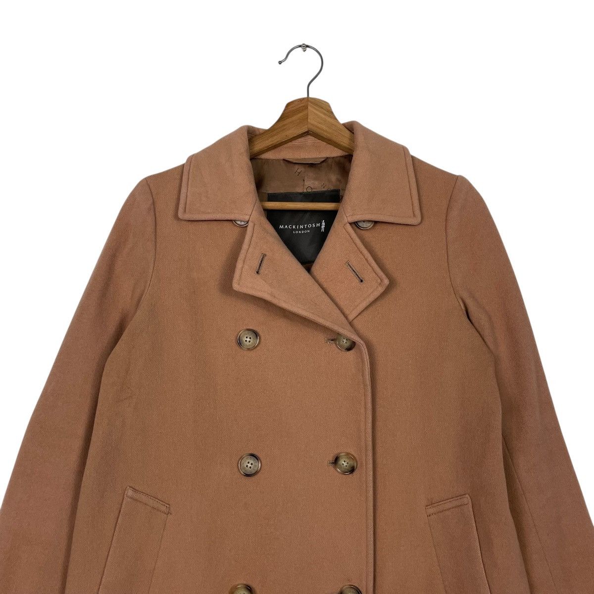 Mackintosh Mackintosh London Double Breasted Wool Brown Coat Size S / US 4 / IT 40 - 2 Thumbnail