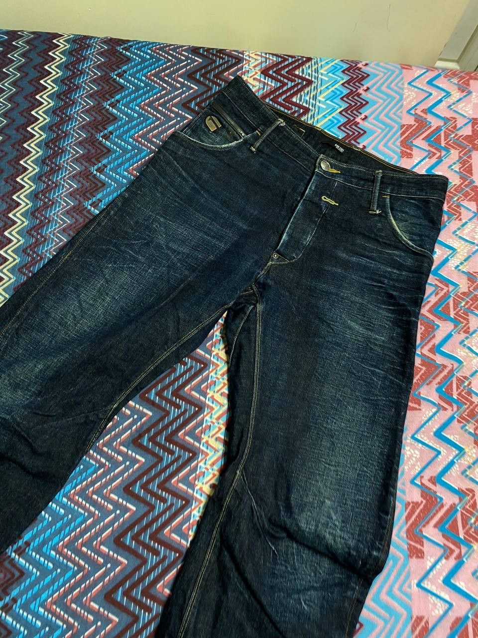 G-Star Vintage Y2K baggy trashed faded grunge g star raw jeans pant Size US 31 - 17 Thumbnail