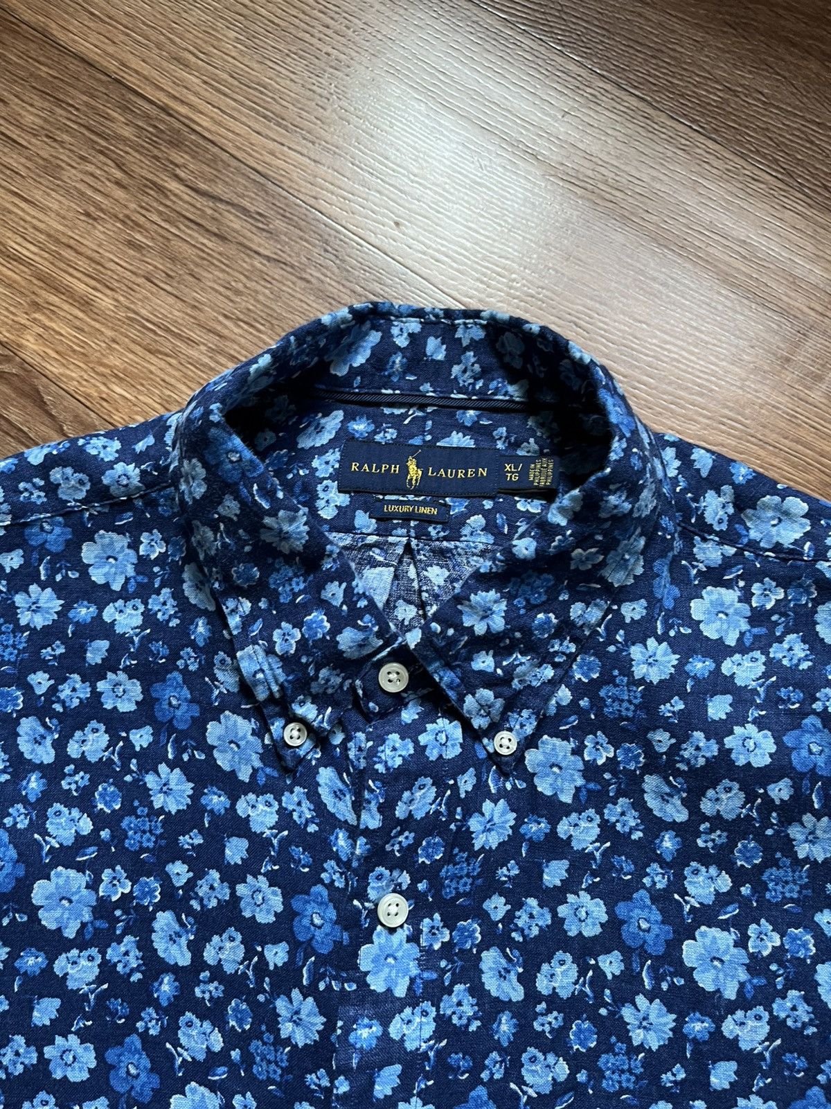 Polo Ralph Lauren Polo Ralph Lauren Linen Floral Button Down Shirt Size US XL / EU 56 / 4 - 3 Thumbnail