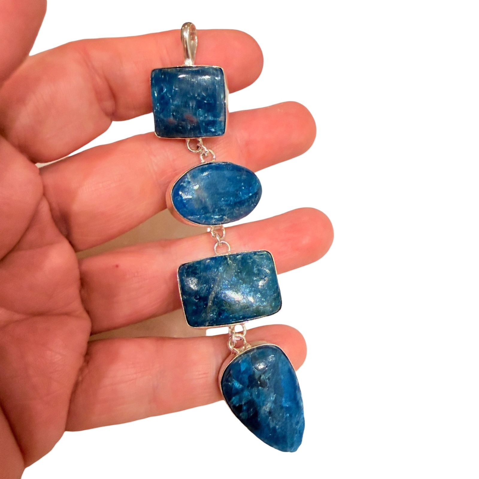 The Unbranded Brand Blue Apatite Statement Pendant Size ONE SIZE - 2 Thumbnail