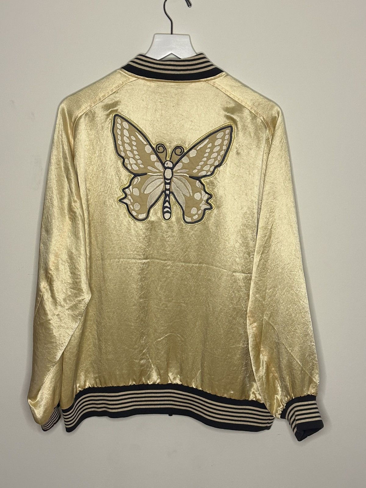 Needles Kyoto Exclusive Gold Bomber Souvenir Jacket Size US L / EU 52-54 / 3 - 2 Thumbnail