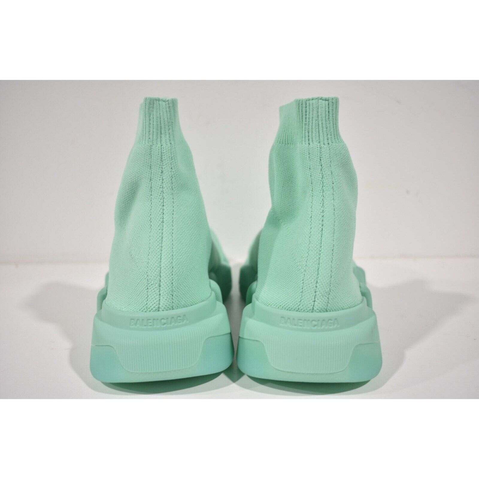 Balenciaga Balenciaga Mens Speed 2.0 Sock Mint Green High Top Size US 12 / EU 45 - 11 Thumbnail