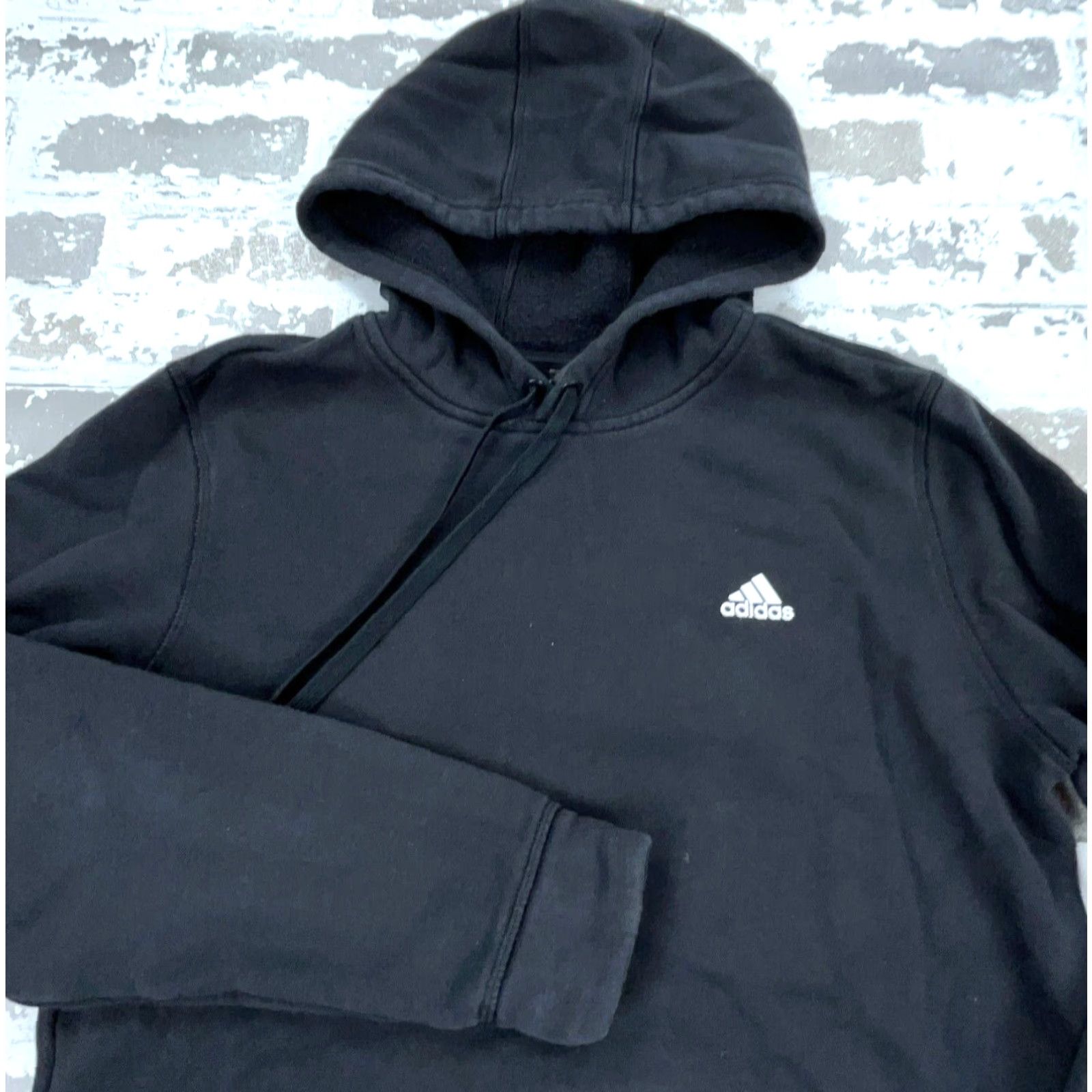 Adidas Adidas Hoodie Women Small Black White Pullover Logo Casual Sports Raglan Sleeve Size S / US 4 / IT 40 - 3 Thumbnail