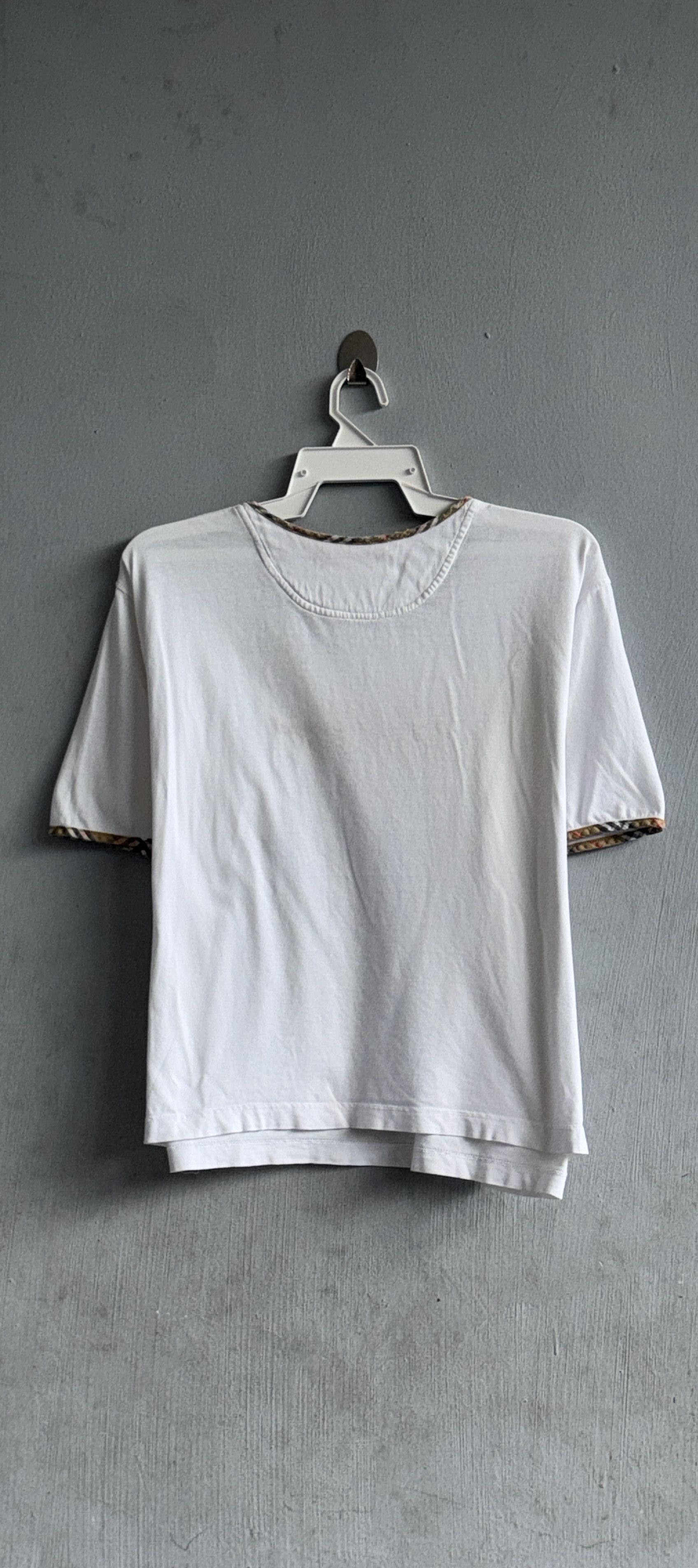Burberry Burberry Nova Check Embroidered Logo T-Shirt Size L / US 10 / IT 46 - 5 Thumbnail