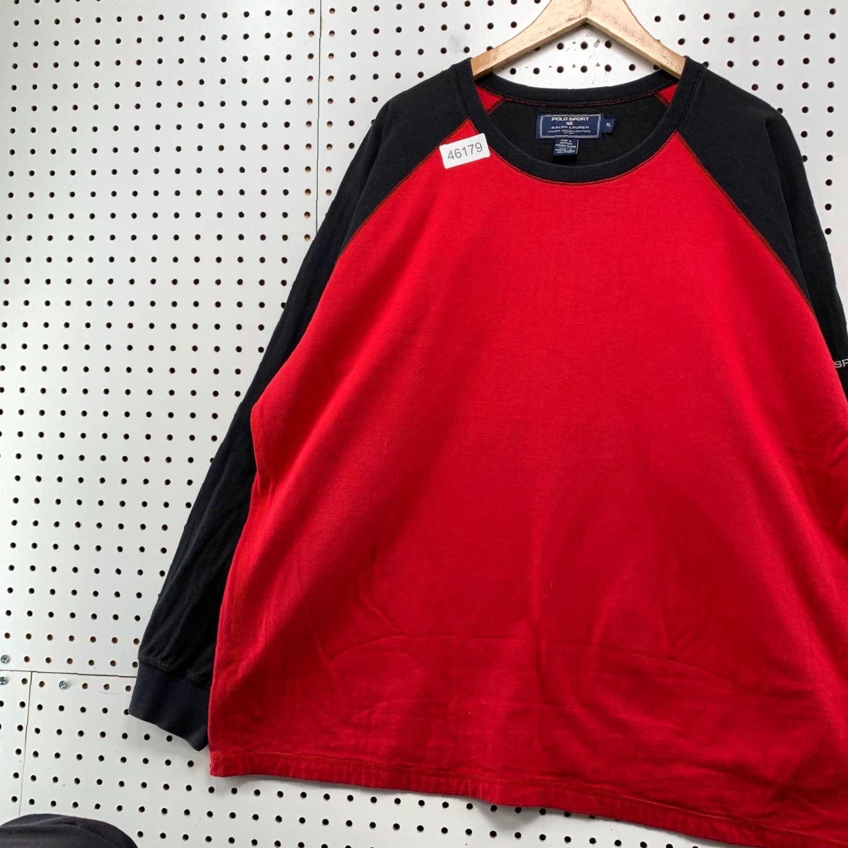 Vintage VINTAGE Polo Sport Sweatshirt Mens XL Red Black Double Face Lined Made USA Size US XL / EU 56 / 4 - 3 Thumbnail