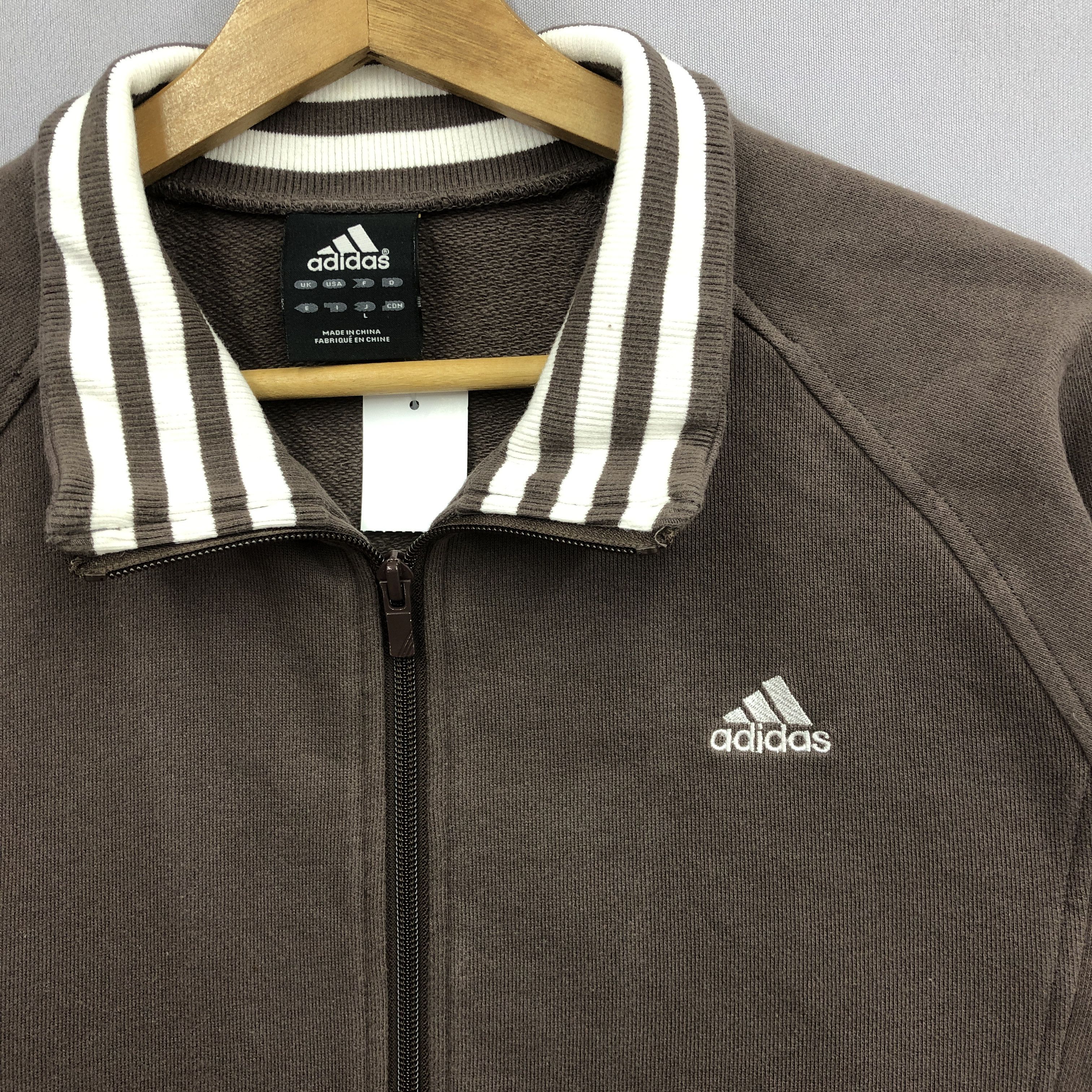 Adidas × Vintage Vintage Adidas Zipper Sweater Sweatshirt Jumper Size US M / EU 48-50 / 2 - 3 Thumbnail