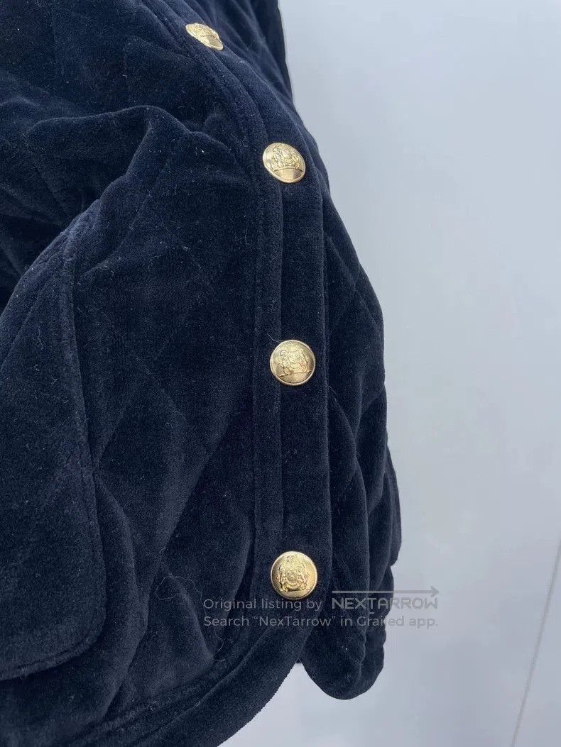 Celine Celine Black Velvet Quilted Jacket. Size US L / EU 52-54 / 3 - 3 Thumbnail