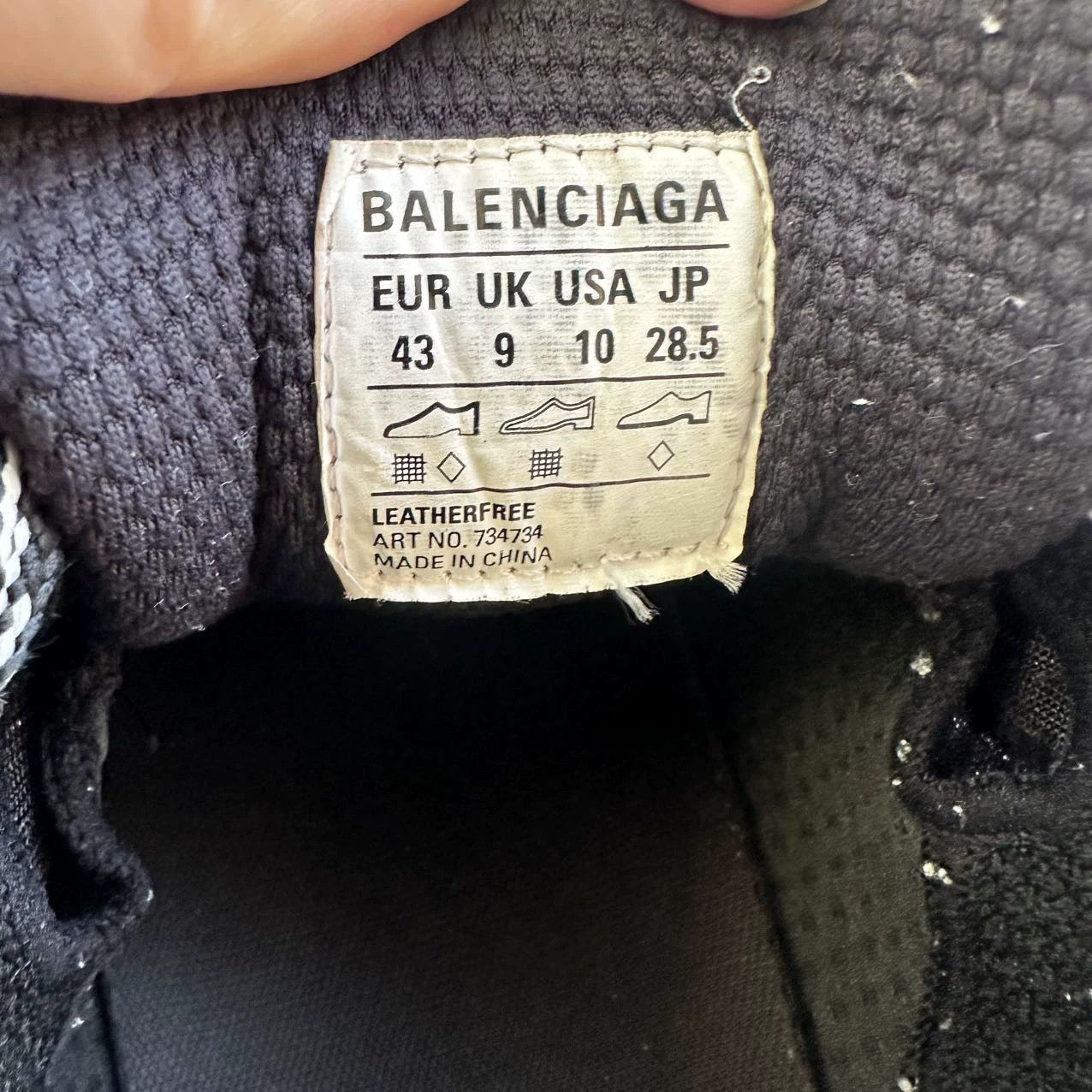 Balenciaga Balenciaga 95 New Black Sneakers Size 43 Size US 10 / EU 43 - 5 Thumbnail