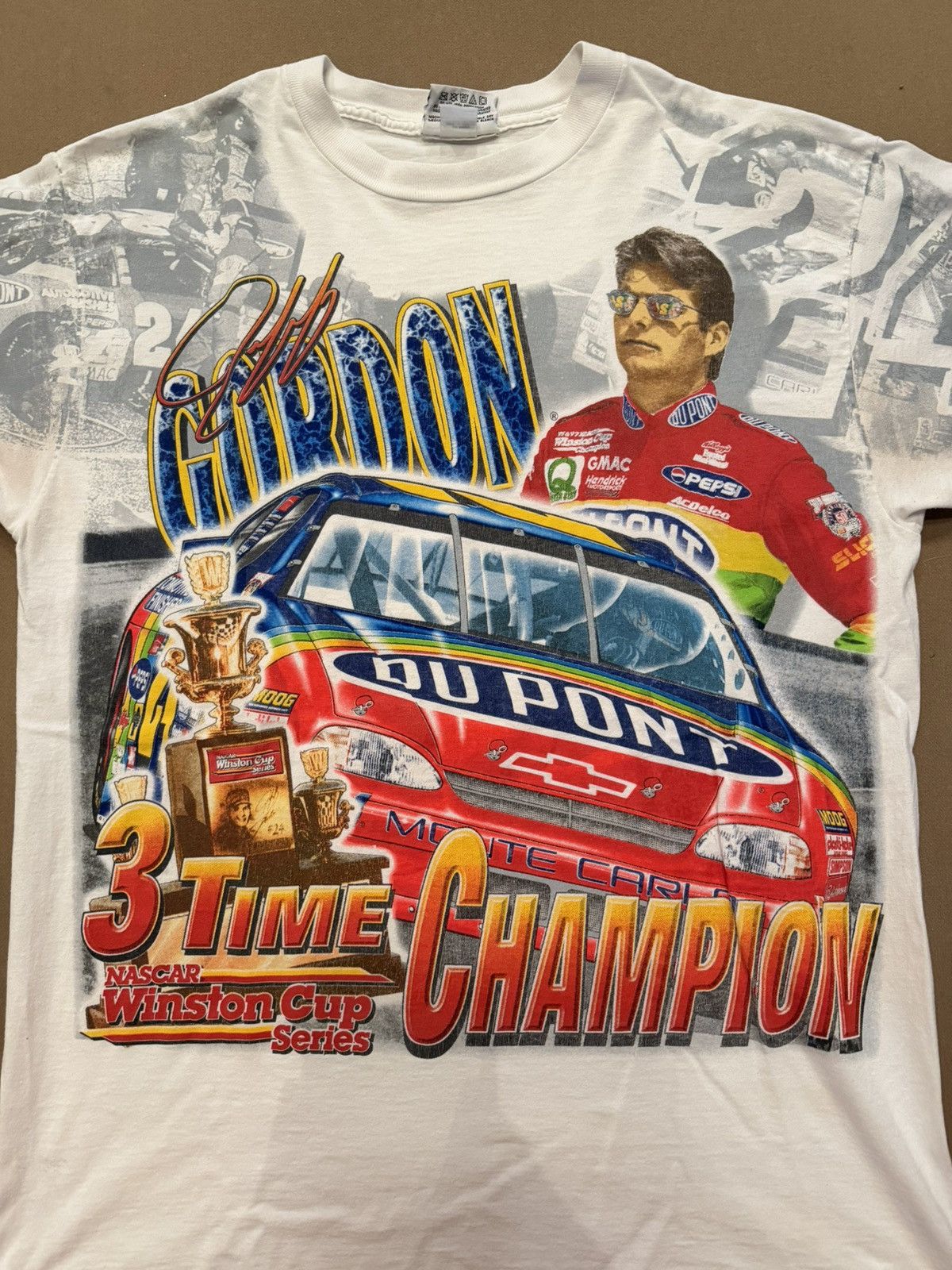 Vintage Vintage Jeff Gordon 3-peat Tee Size US XL / EU 56 / 4 - 3 Thumbnail