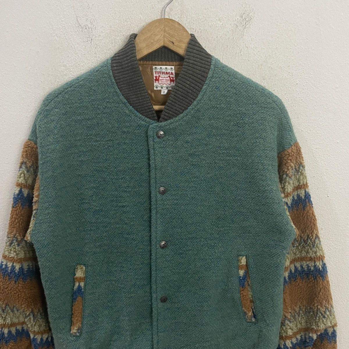 Japanese Brand Vintage Titicaca Art Wool Jacket Size US M / EU 48-50 / 2 - 4 Thumbnail