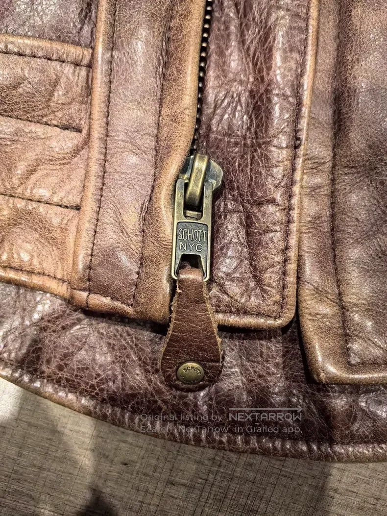 Schott Vintage matte cowhide motorcycle jacket