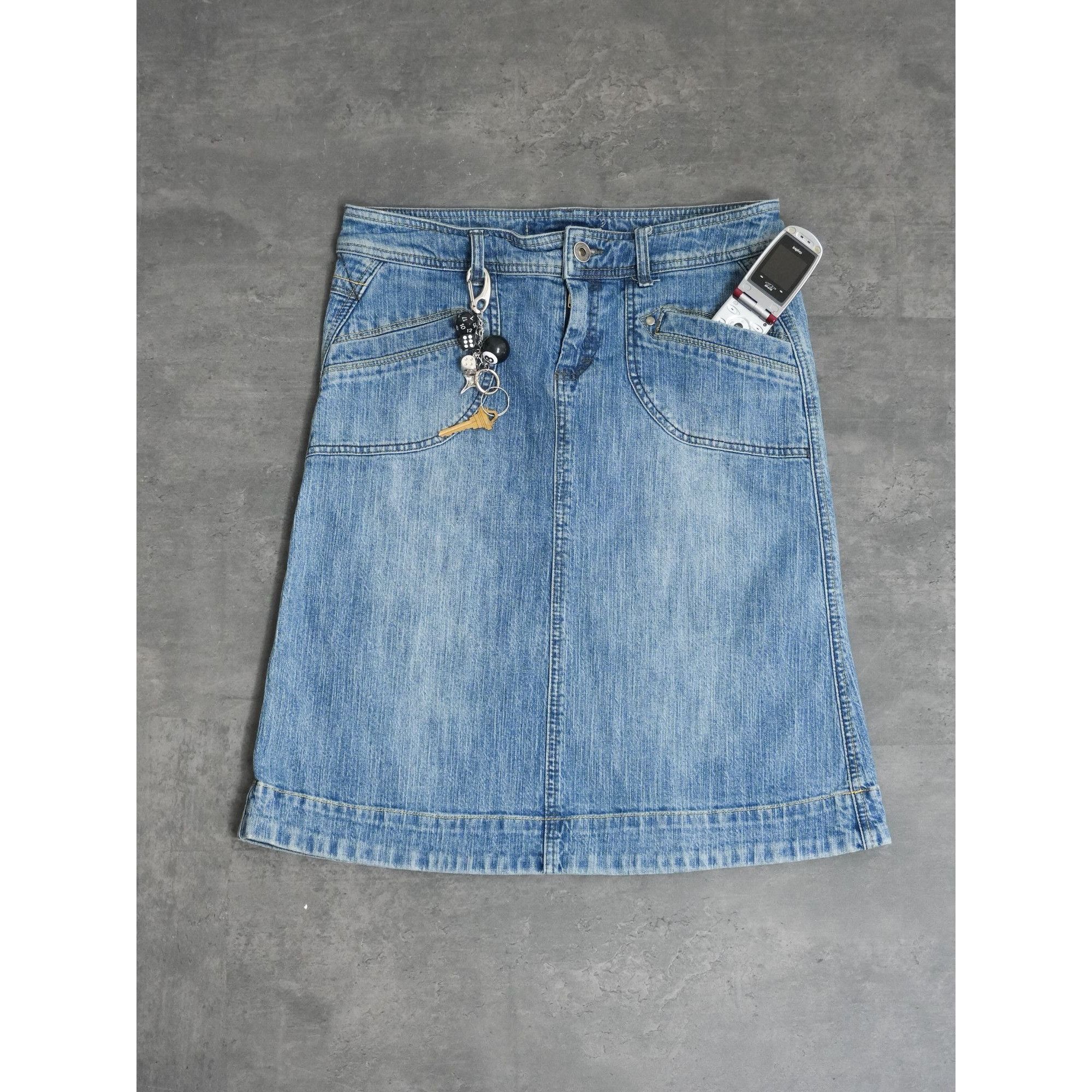 Other Y2k Smart Set Denim Skirt Size 32" / US 10 / IT 46 - 1 Thumbnail