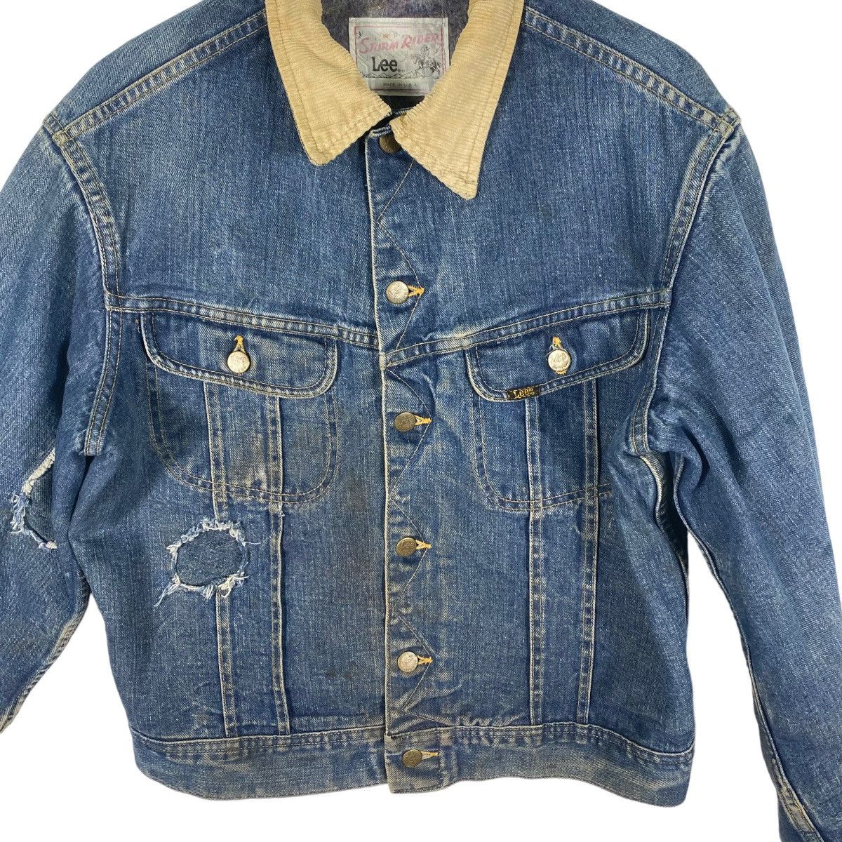 Lee × Vintage Vintage 60s Lee Storm Rider Denim Jacket Size US L / EU 52-54 / 3 - 6 Thumbnail