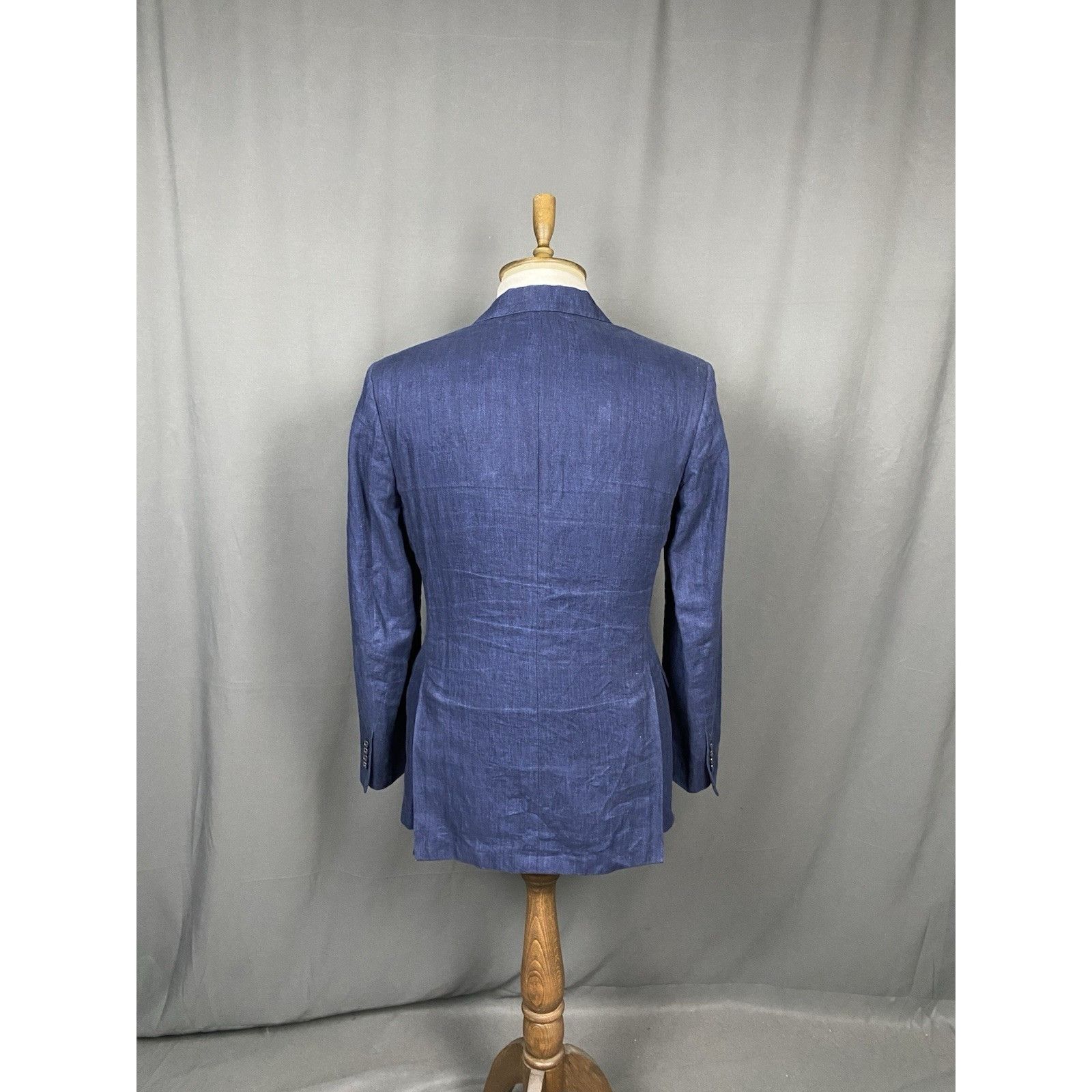 Brooks Brothers Brooks Brothers Men's Blue Linen Blazer Sportcoat Jacket Siz Size 40R - 7 Thumbnail