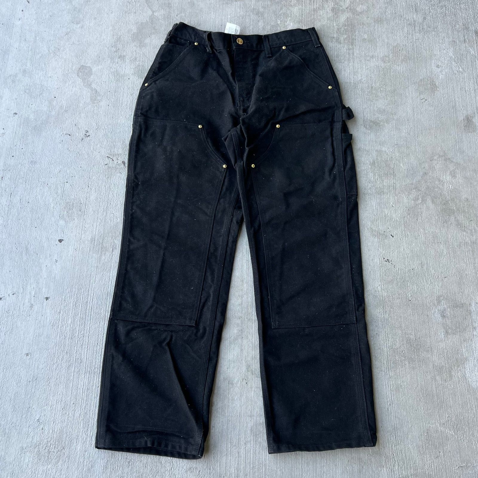 Carhartt × Vintage Carhartt black double knee work wear carpenter pants Size US 31 - 1 Thumbnail
