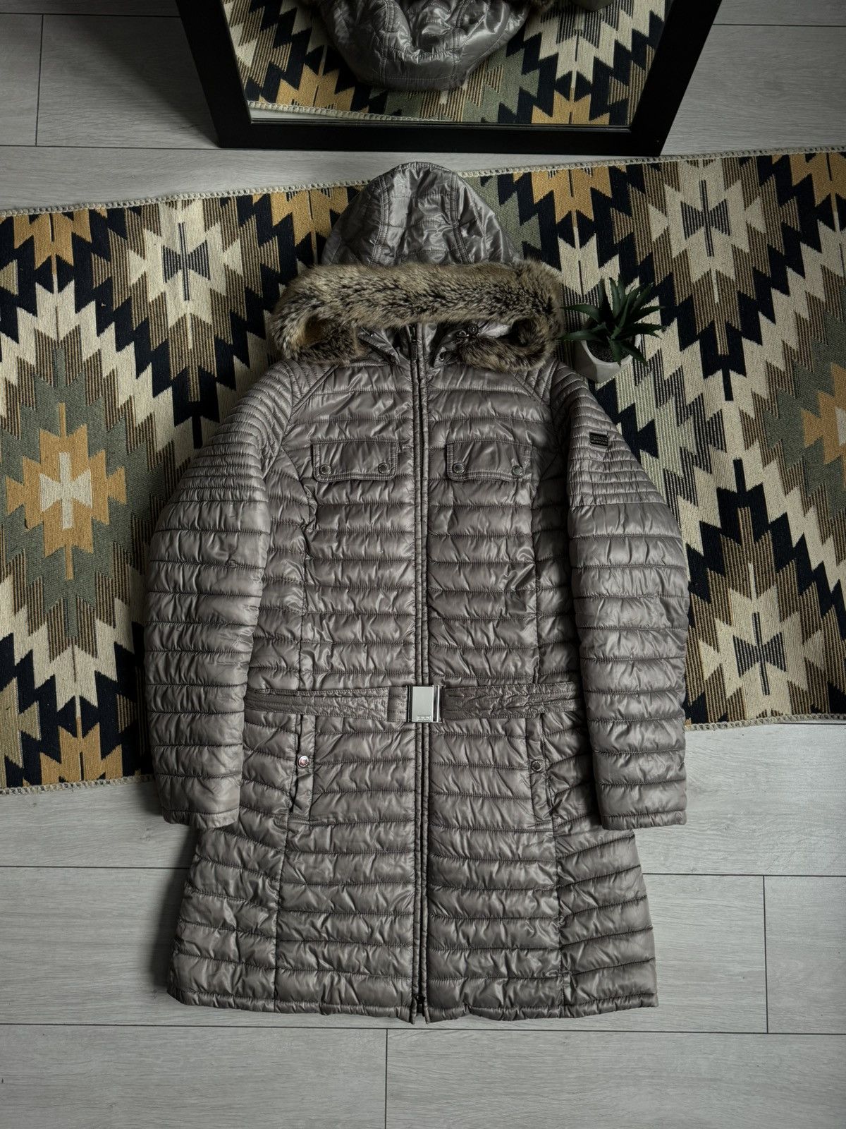 Barbour Barbour International Baffle Quilt Fur Hood Women’s Jacket Size M / US 6-8 / IT 42-44 - 1 Thumbnail