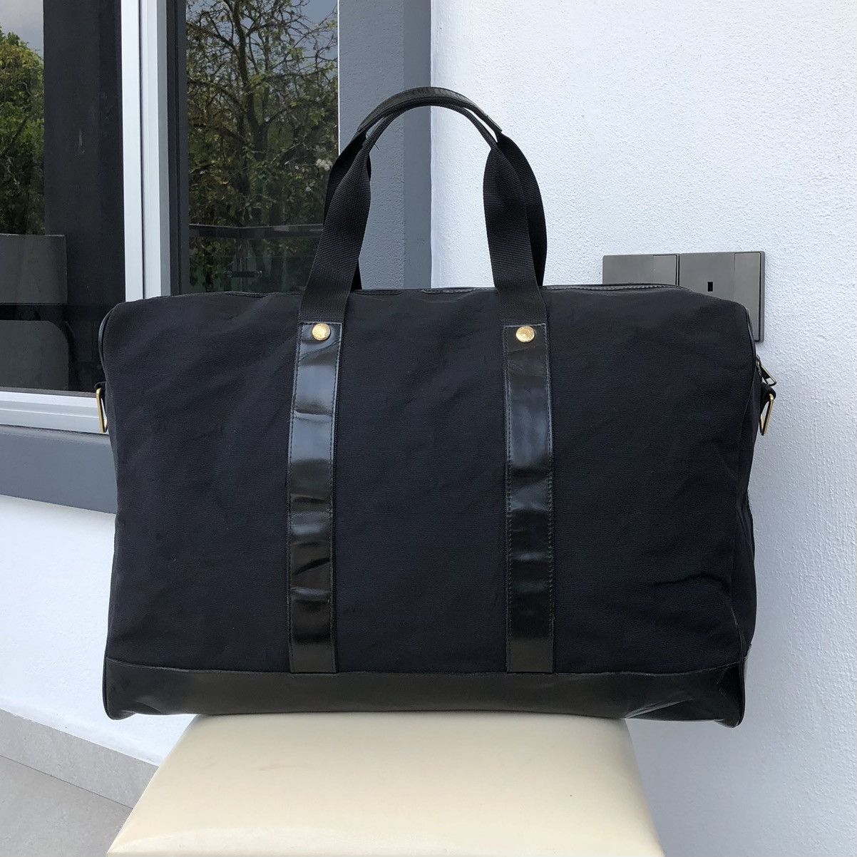 Moschino Authentic MOSCHINO Vintage Black Travel Bag Size ONE SIZE - 11 Thumbnail
