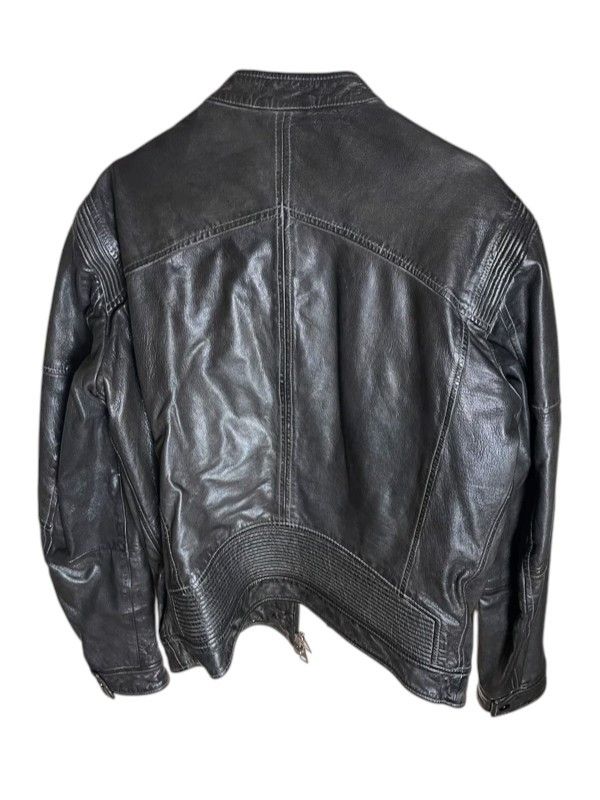 Just Cavalli Just Cavalli Washed Leather Biker Jacket, c.2010s Size US S / EU 44-46 / 1 - 2 Thumbnail