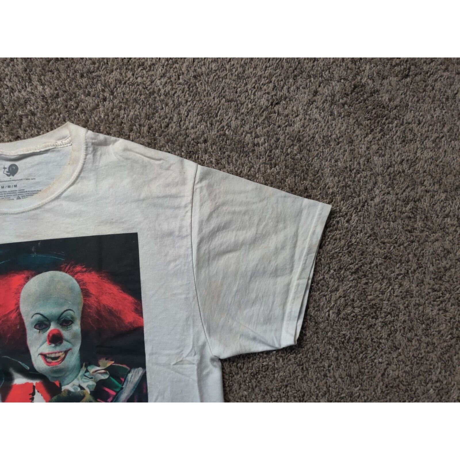 Other IT The Movie Shirt Adult Mens Medium White Red Evil Clown Size US M / EU 48-50 / 2 - 5 Thumbnail