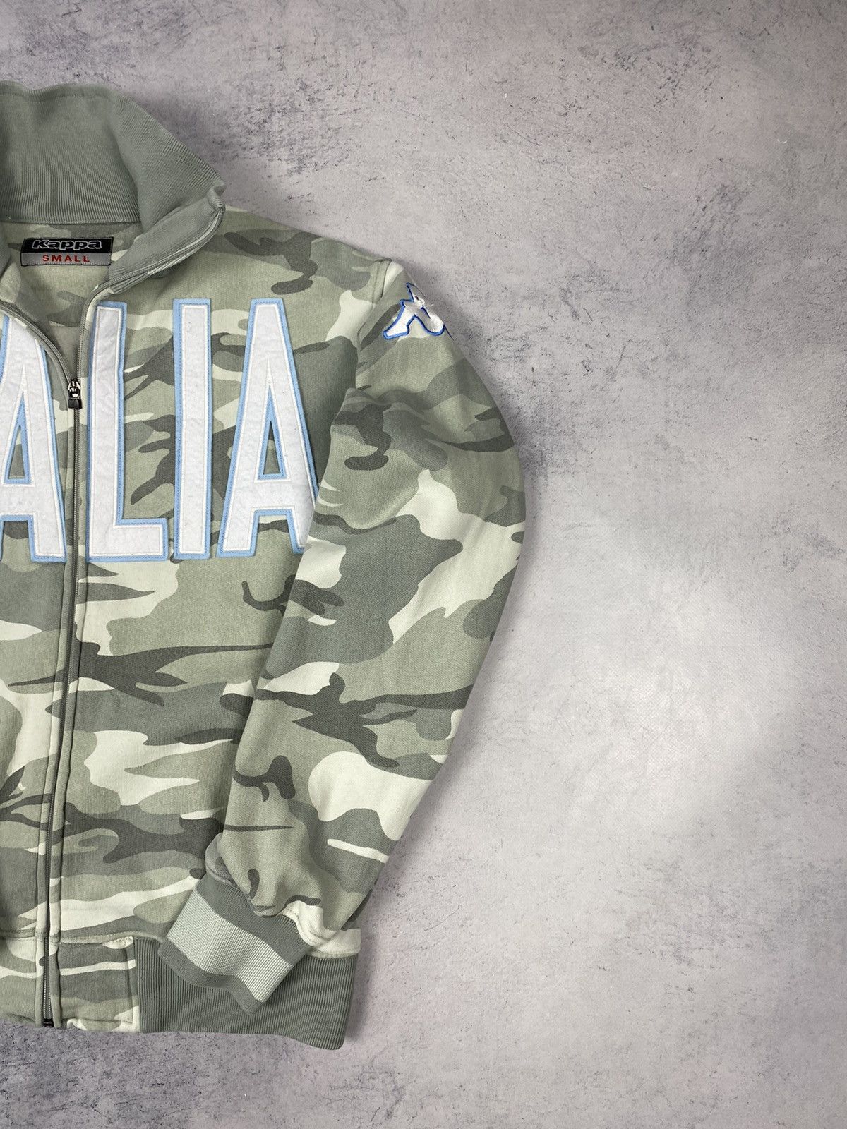 Kappa Kappa Italia Italy Track Jacket Full Zip Camo Overprint Size US S / EU 44-46 / 1 - 7 Thumbnail