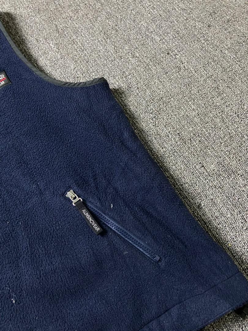 Japanese Brand Munsingwear Grandslam Fleece Zip Up Vest (187) Size US L / EU 52-54 / 3 - 8 Thumbnail