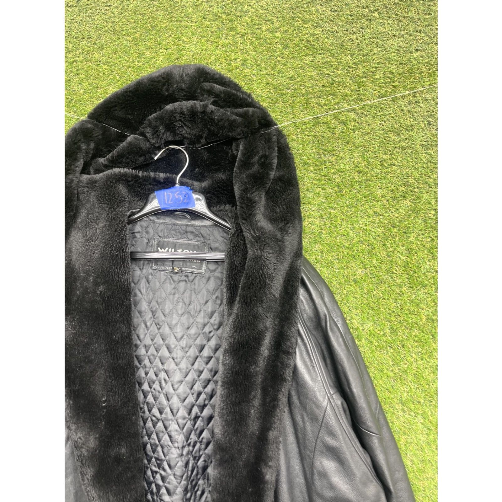 Vintage VINTAGE Wilsons Leather Coat Womens XL Black Hooded Fur Trim Parka Quilted Warm Winter Size XL / US 12-14 / IT 48-50 - 2 Thumbnail