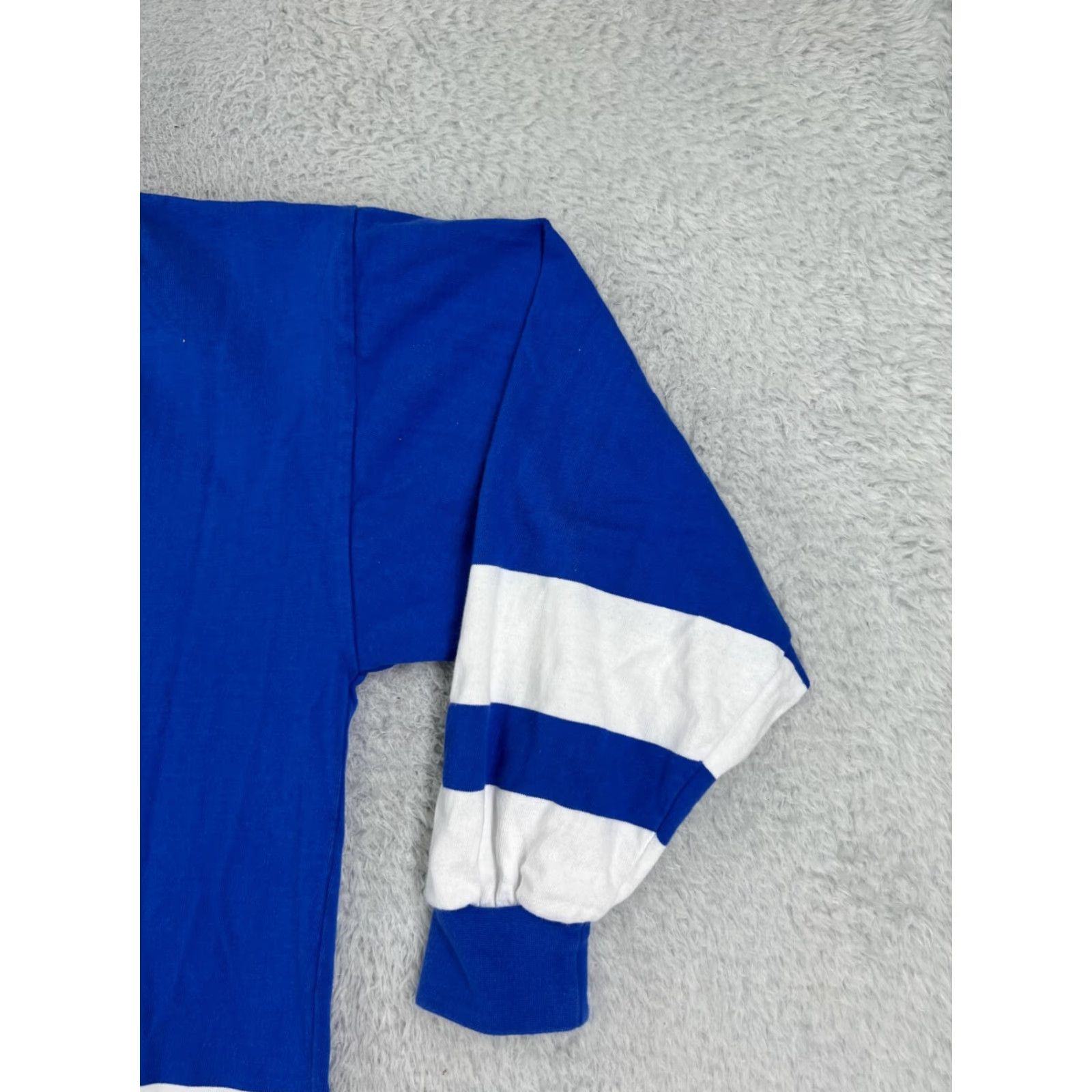 Vintage VINTAGE Tactics Sports Polo Shirt Men L Blue White Striped 100% Cotton Golf Rugby Polo Size US L / EU 52-54 / 3 - 4 Thumbnail