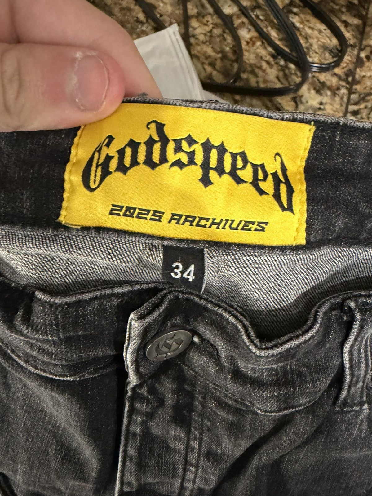 Godspeed Godspeed Patchwork Denim Shorts Black V2 Size 34 Men’s Size US 34 / EU 50 - 8 Thumbnail