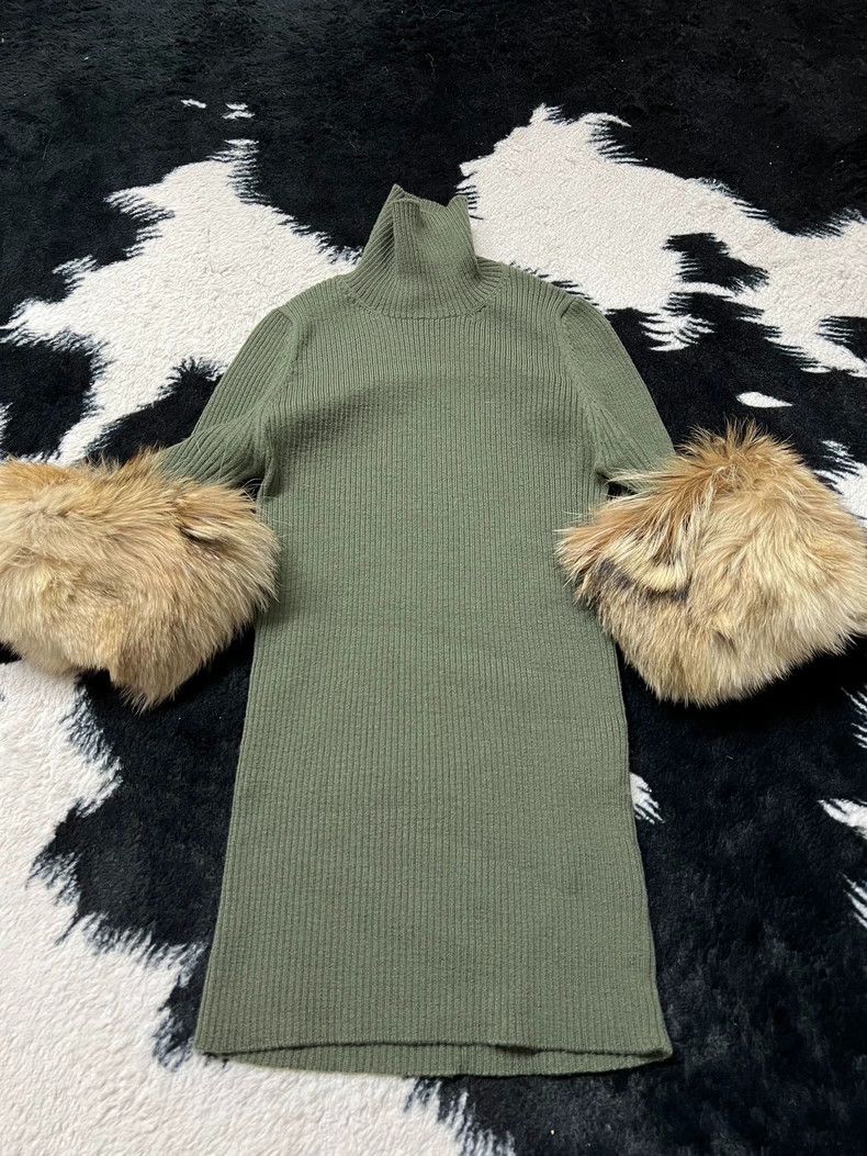 Other Comme Des Garcons Fur wool sleeve wool knit turtleneck top Size S / US 4 / IT 40 - 2 Thumbnail