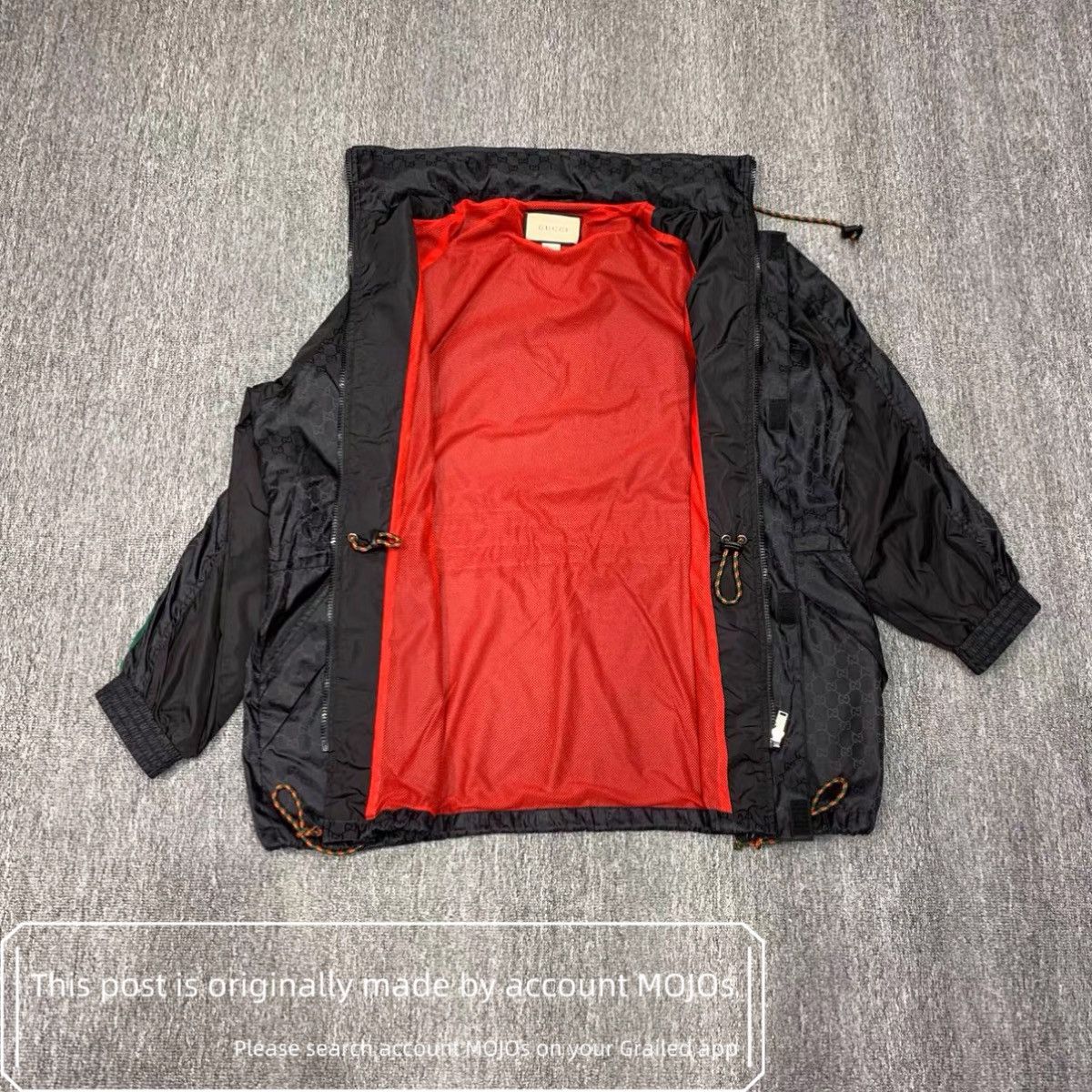 Gucci Sz 44 Gucci Green & Red Stripe Monogram Jacket mojos1046 Size US S / EU 44-46 / 1 - 6 Thumbnail