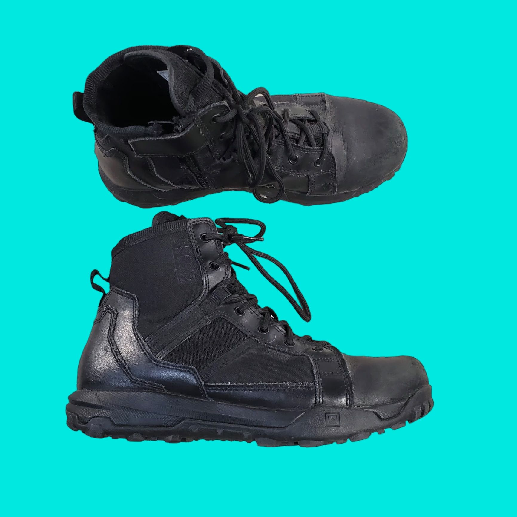 Vintage 5.11 Tactical Boots Mens 11 Black Leather 6" Military Outdoor Police ST A/T 6 SZ Boots Size US 10 / EU 43 - 1 Thumbnail