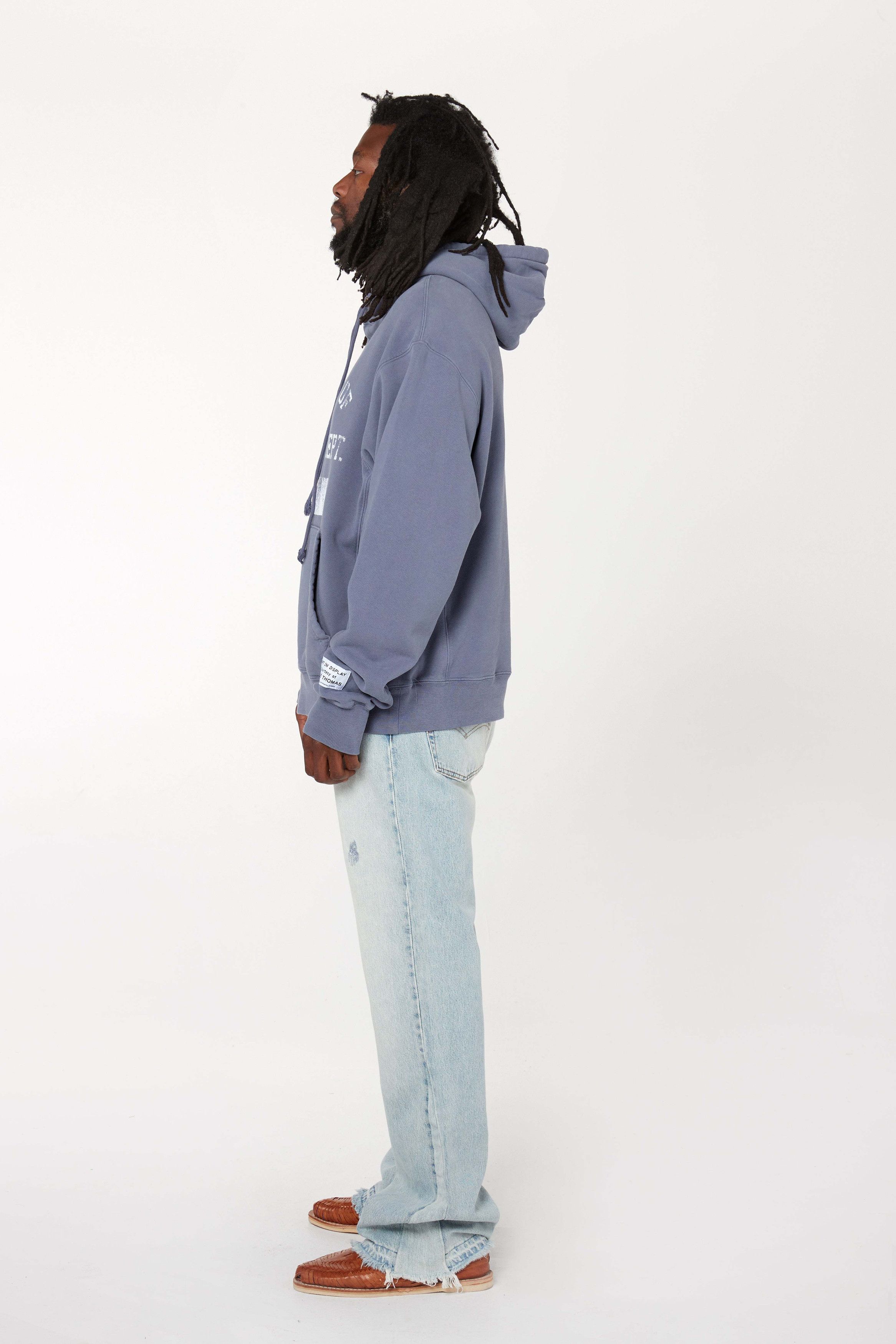 Gallery Dept. o1mle0725 Property Of Vintage Hoodie in Washed Navy Blue Size US XL / EU 56 / 4 - 6 Thumbnail