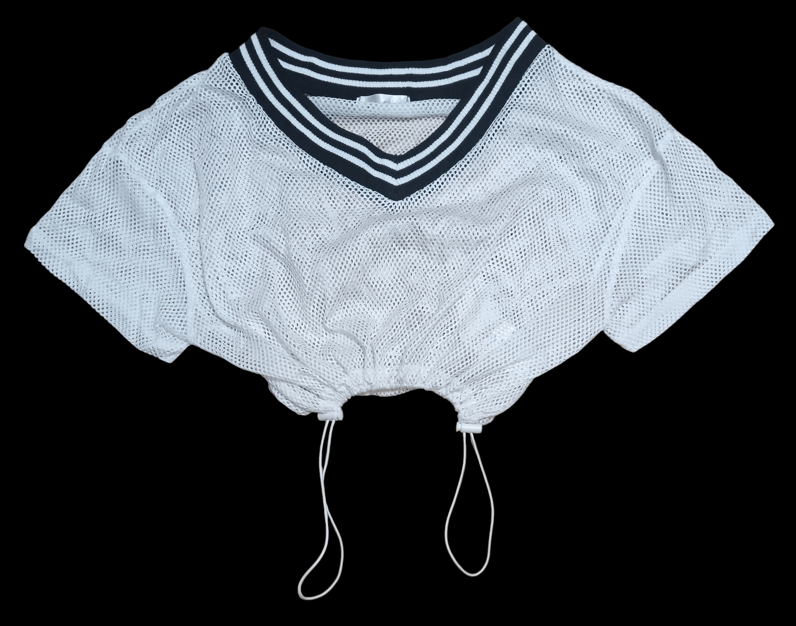 Japanese Brand LILY CHUU MESH CROPTOP SHIRT Size L / US 10 / IT 46 - 1 Thumbnail