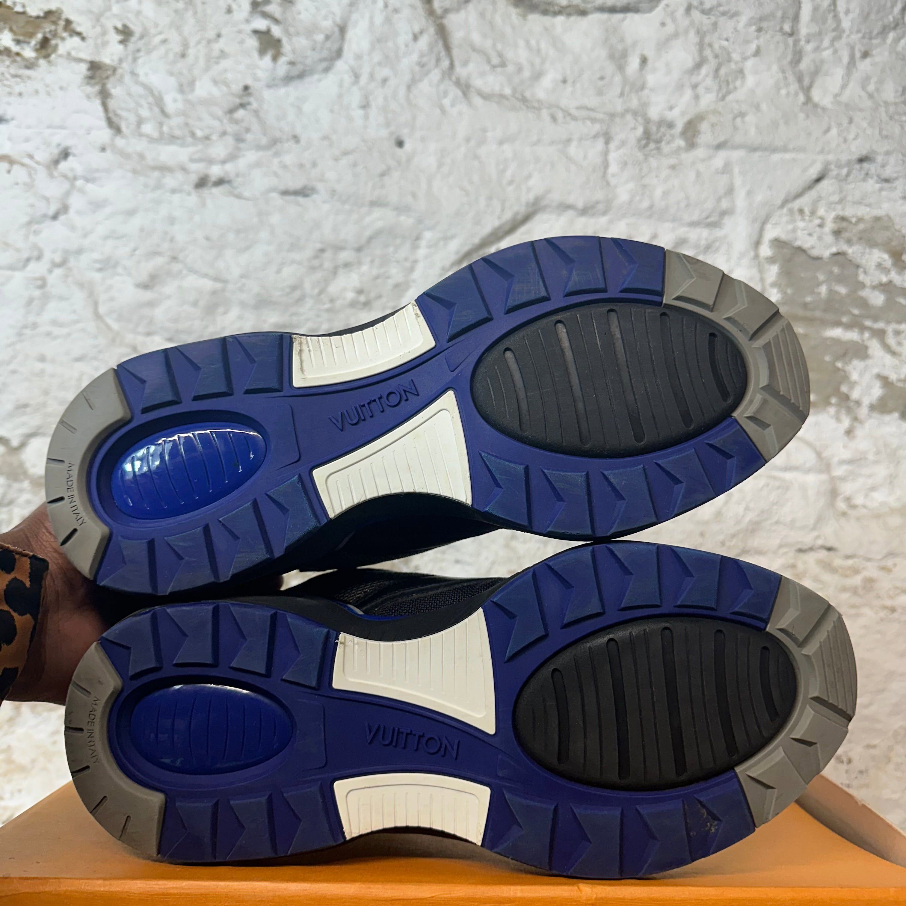Louis Vuitton Louis Vuitton Blue Black Trail Sneaker Sz 8.5 (7LV) Size US 8.5 / EU 41-42 - 7 Thumbnail