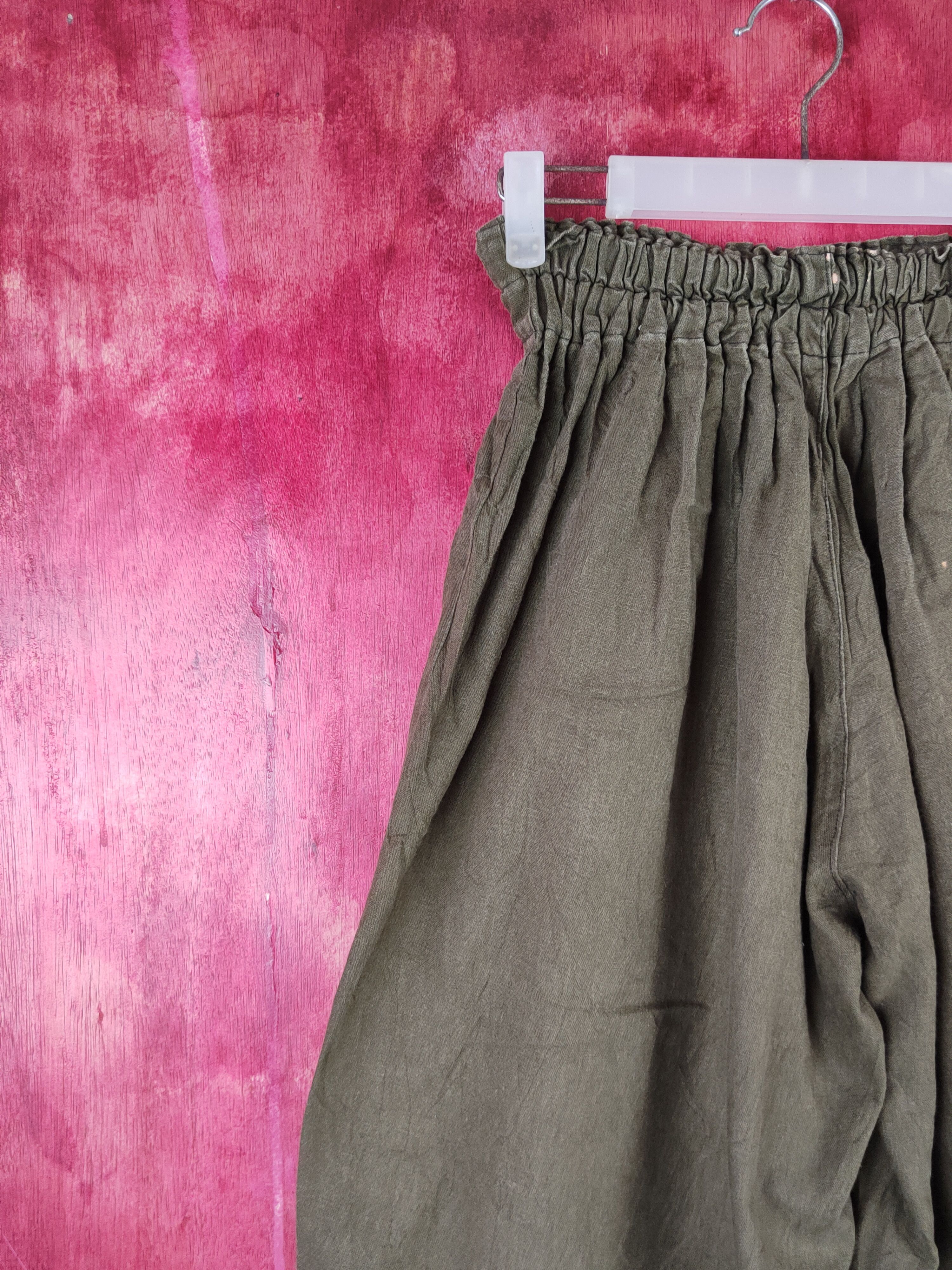 Japanese Brand × Vintage Japanese Brand Olive ballon palazo Casual Pants #S31 Size 30" / US 8 / IT 44 - 8 Thumbnail