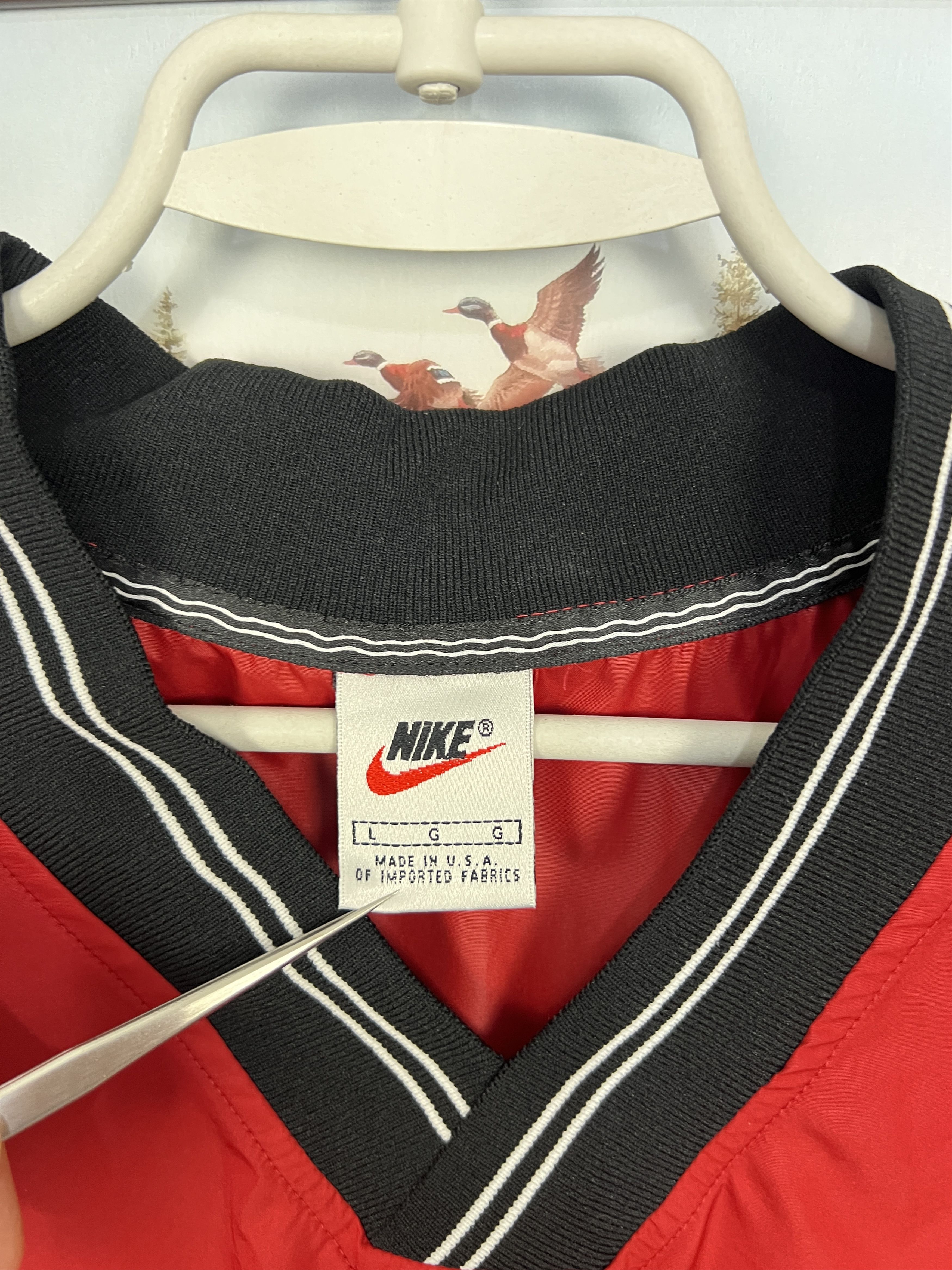 Nike Vintage 90's Nike Poland Football Jacket Soccer Red Size US L / EU 52-54 / 3 - 11 Thumbnail