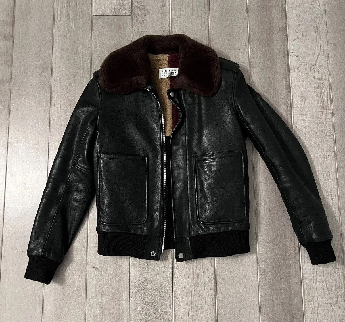 Maison Margiela Maison Margiela Faux Shearling Flight Leather Jacket Size US S / EU 44-46 / 1 - 2 Thumbnail