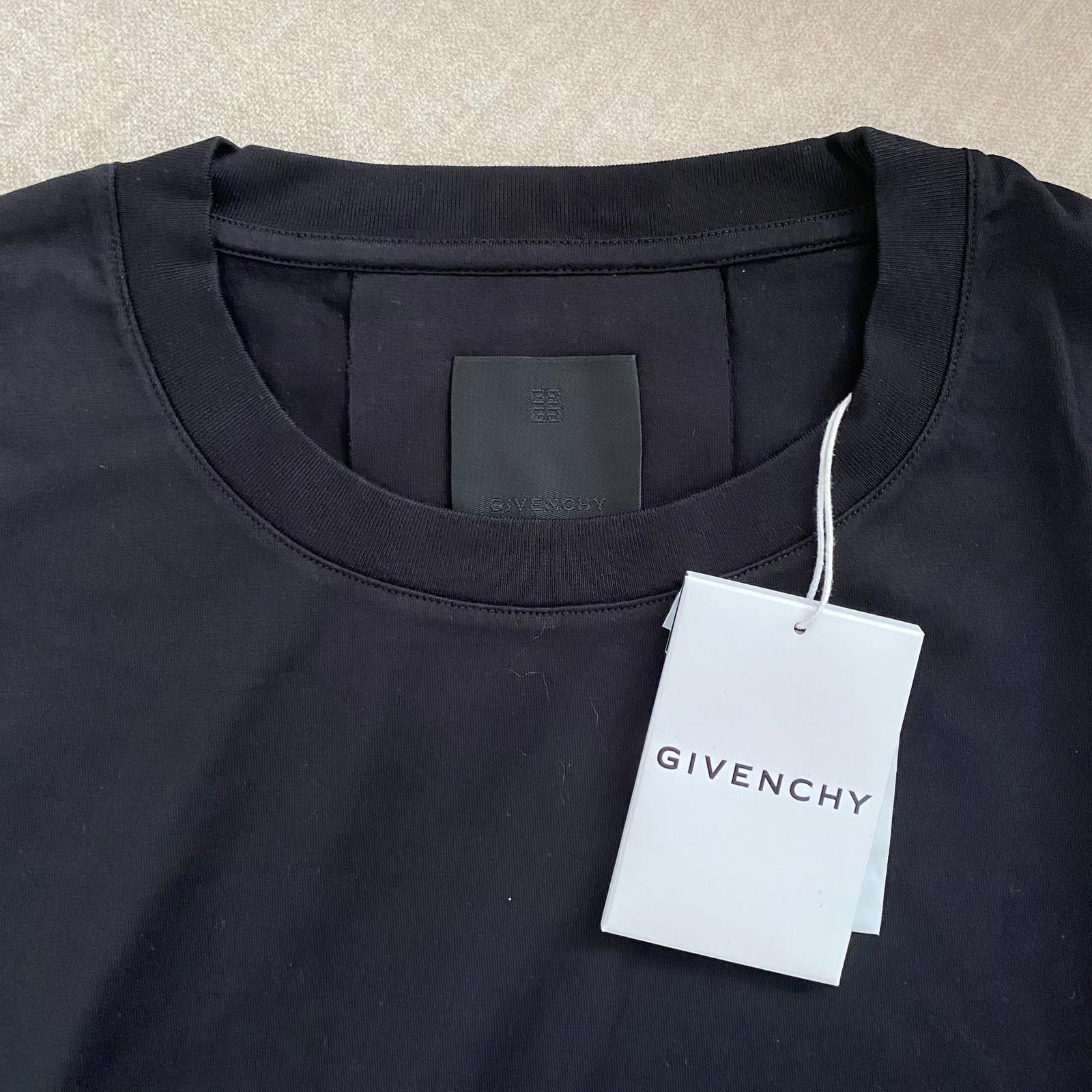 Givenchy Black GVCY Flower Print Oversized Long Sleeve T-Shirt Size US S / EU 44-46 / 1 - 7 Thumbnail