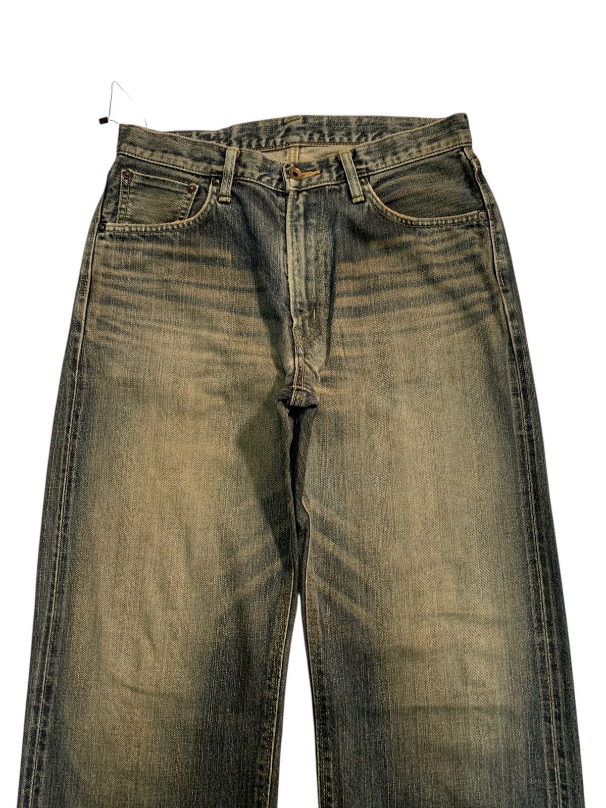 Edwin VINTAGE EDWIN 505z SELVEDGE RUSTY JAPANESE DISTRESSED DENIM Size US 31 - 6 Thumbnail