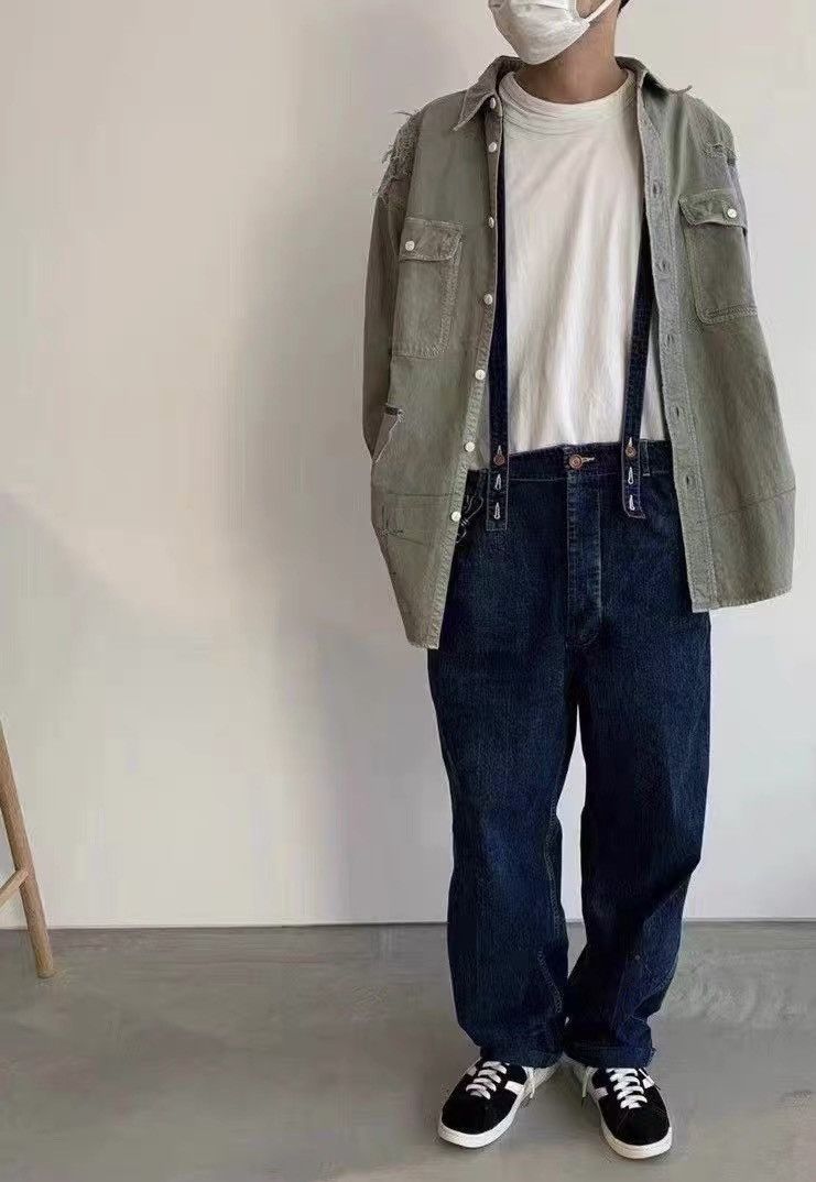 Visvim VISVIM SS CAMUS BRACES PANTS WD DRY DENIM Size US 32 / EU 48 - 5 Thumbnail