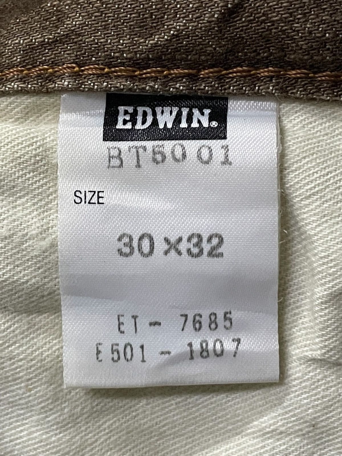 Edwin × Japanese Brand × Vintage Edwin 503 Flare Faded Brown Whiskers Jeans Size US 32 / EU 48 - 23 Thumbnail